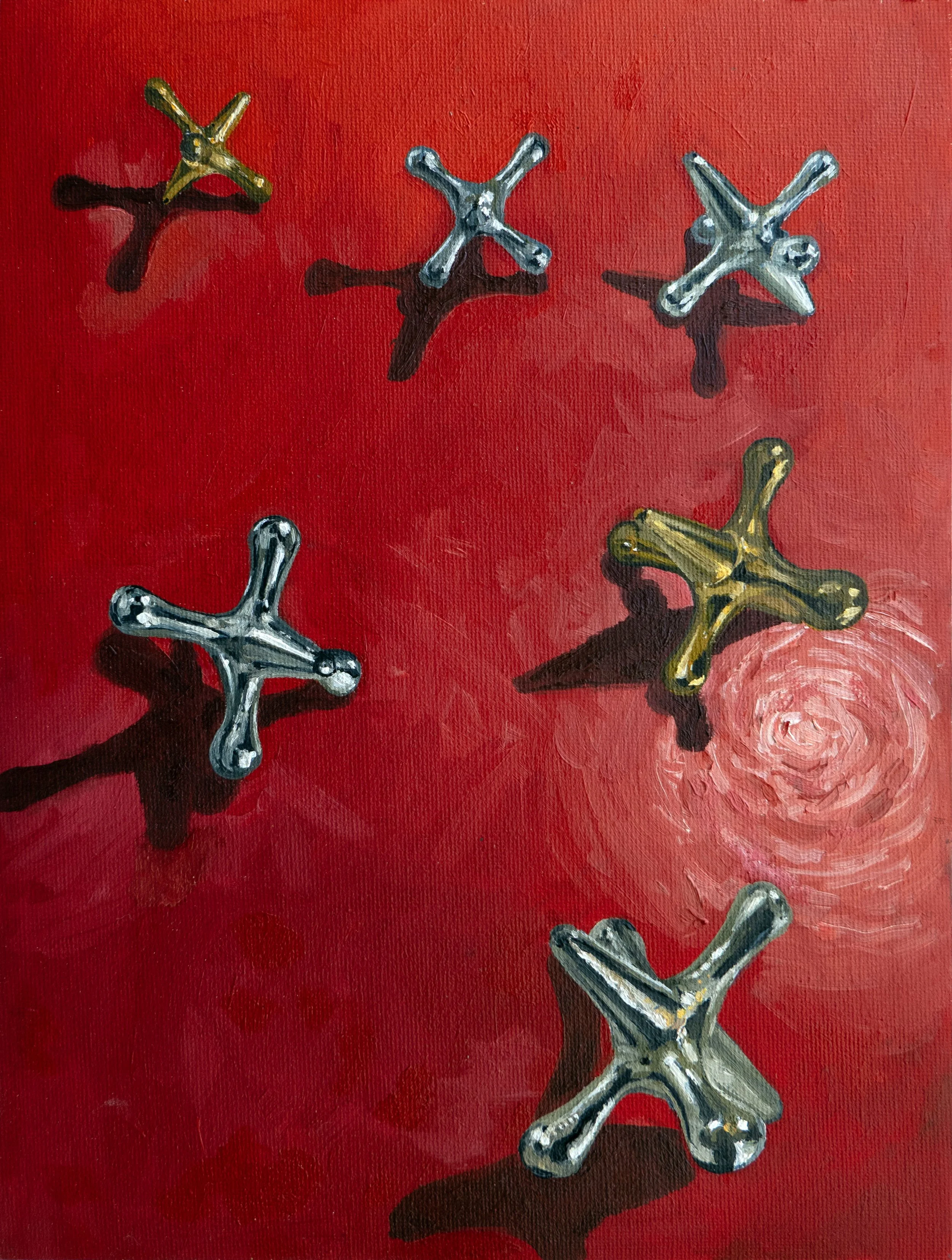 C. Margarita, Jackies Proof 1, 2026, oil on canvas paper.