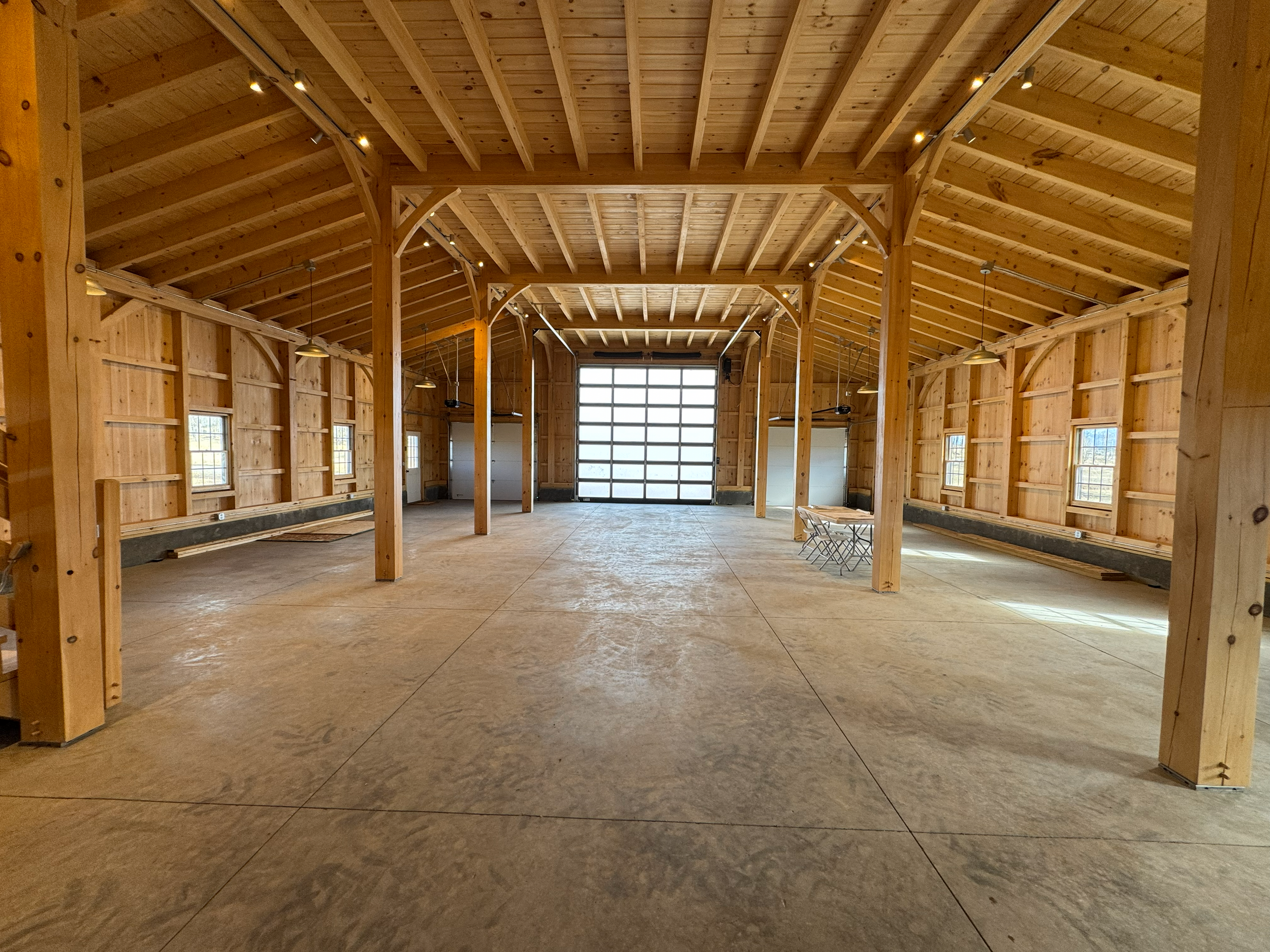 Lower level in custom built barn