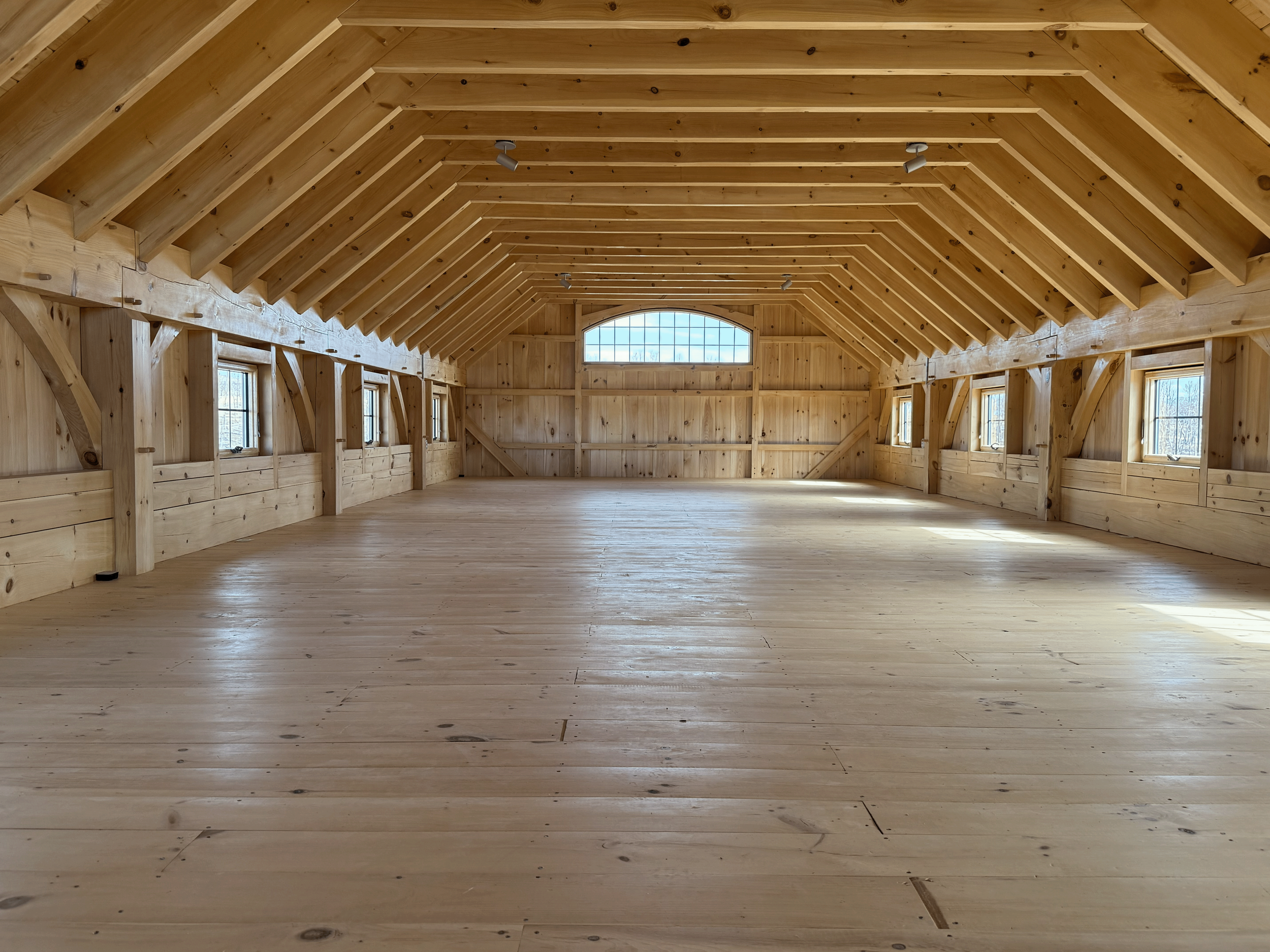 Upper level in custom built barn