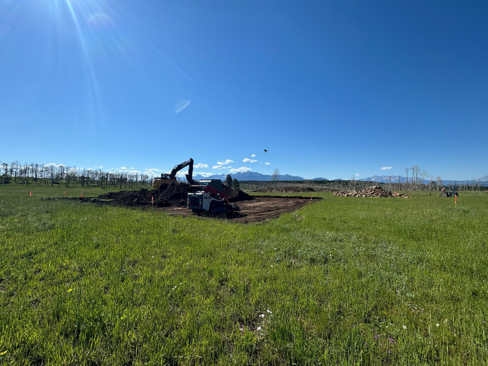 Start of barn excavation