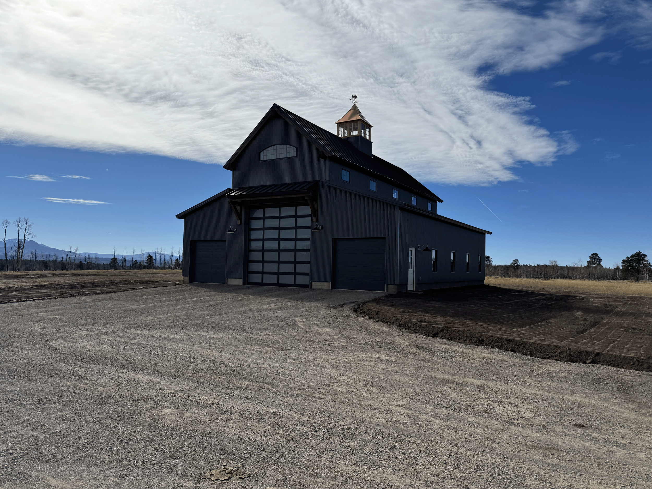 Custom built barn.