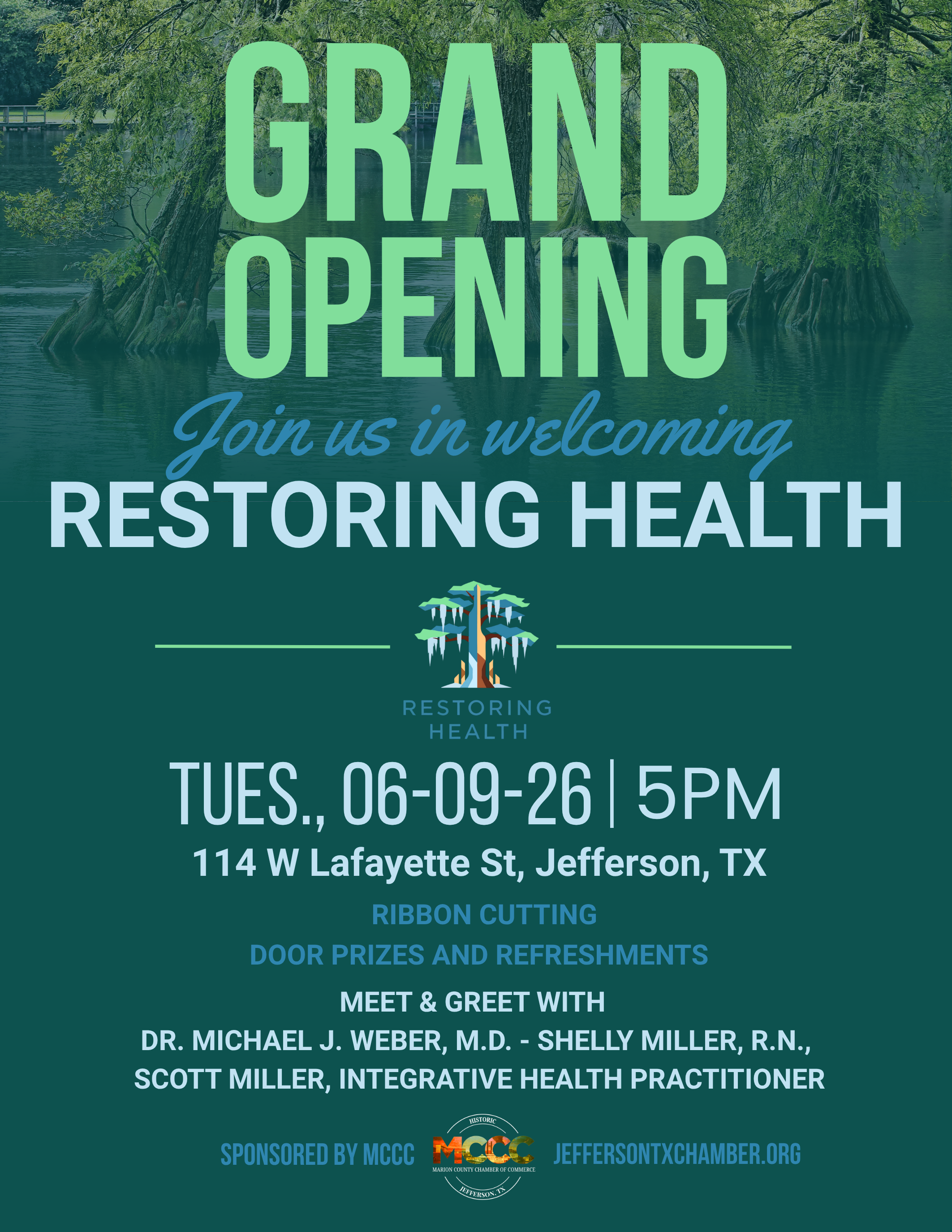 Grand Opening - Restoring Health