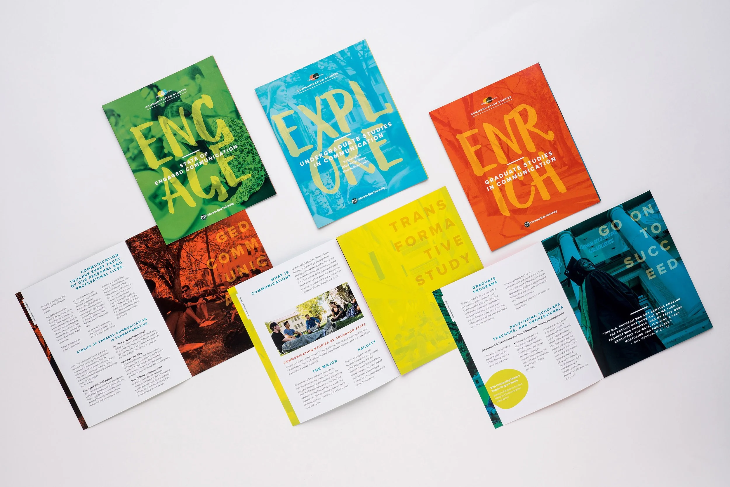 College of Liberal Arts recruitment brochures.