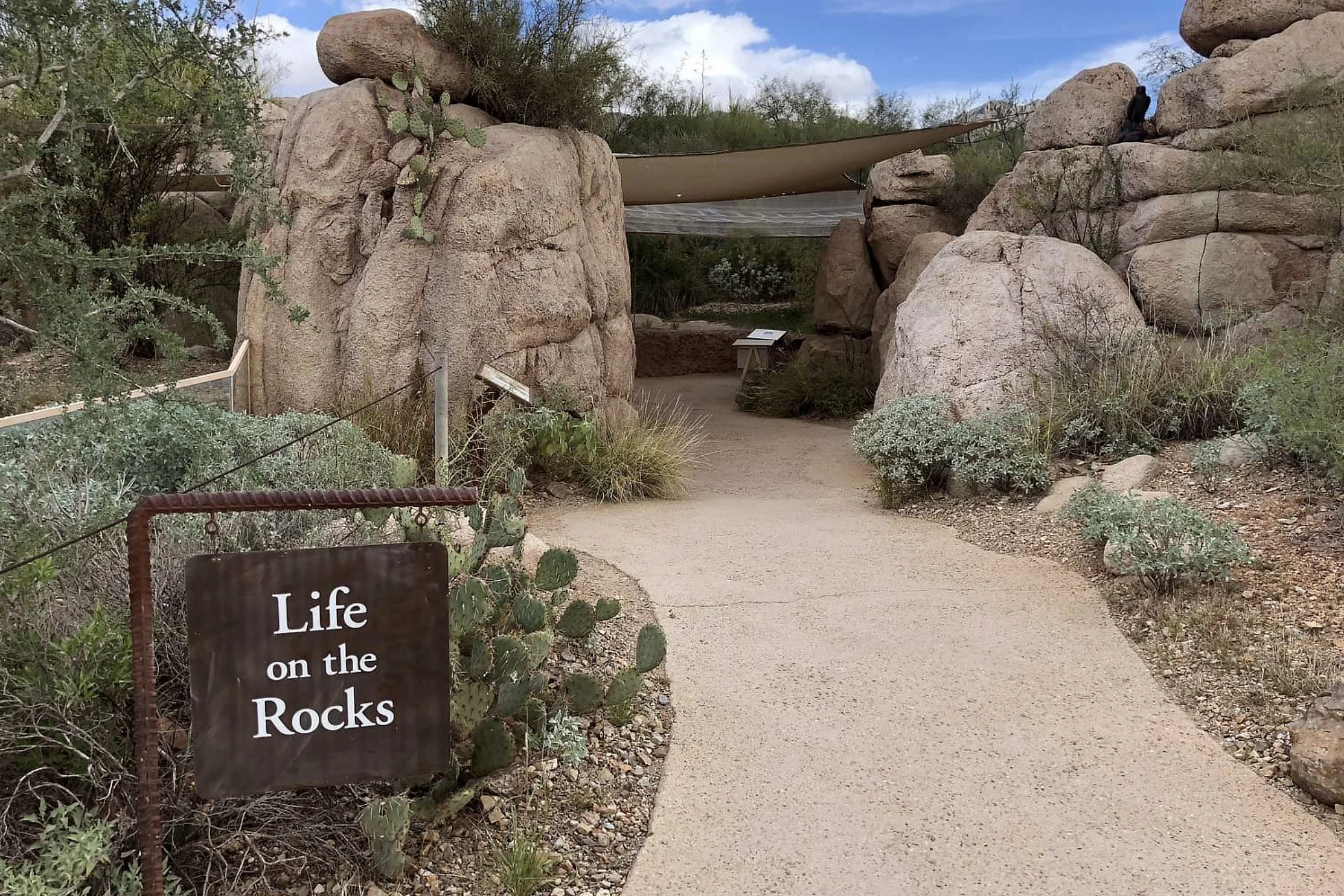 Life on the Rocks metal sign. 