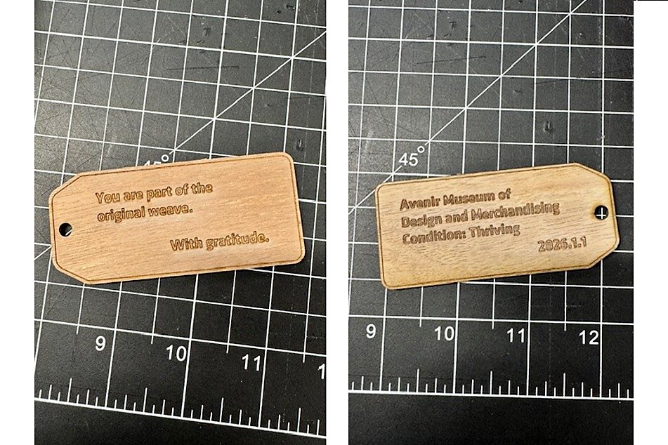 Wooden object labels