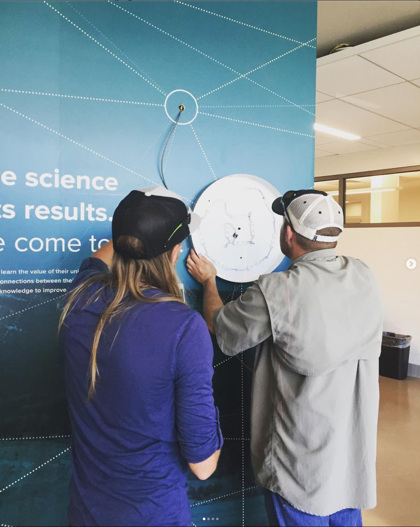 Installing light box.