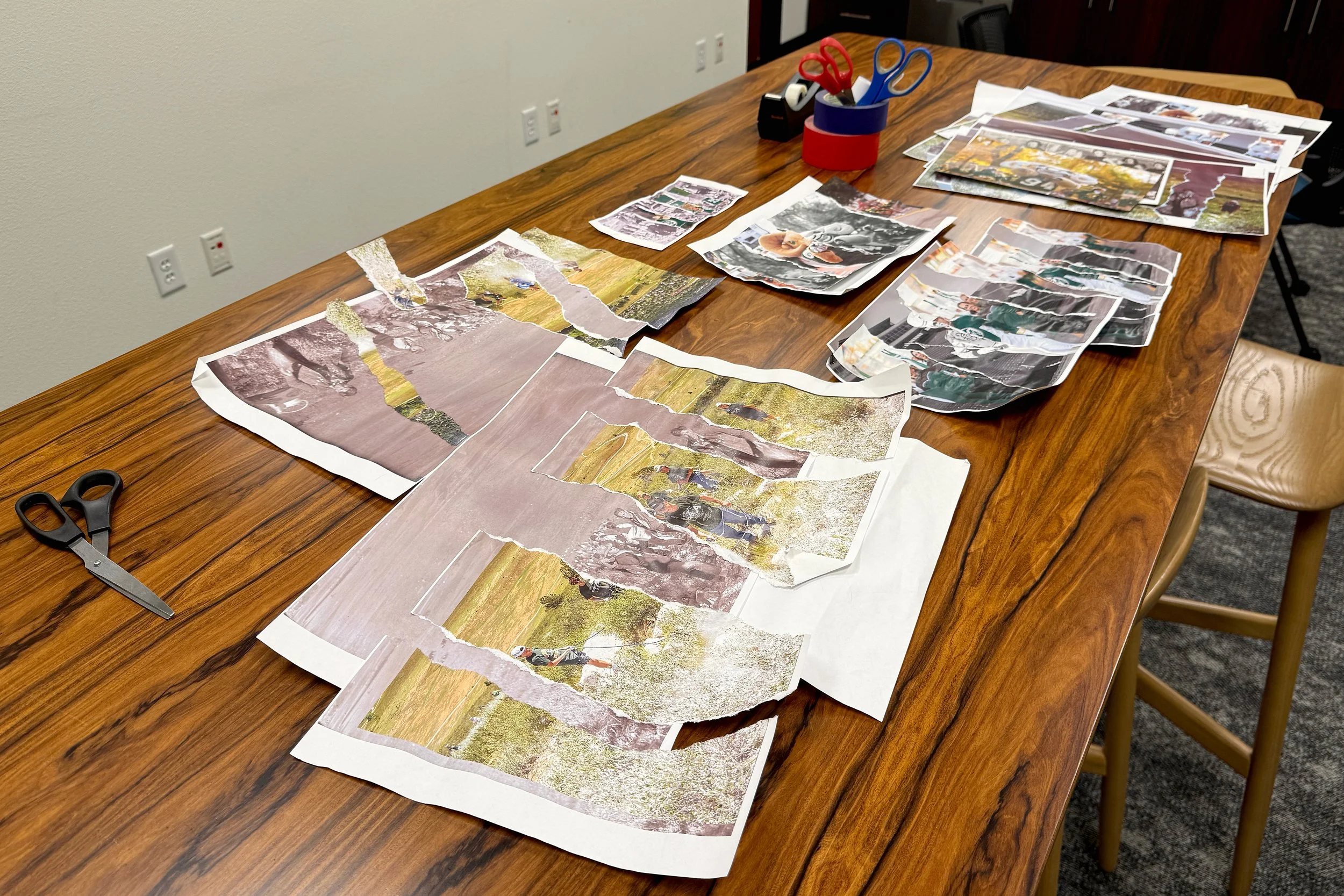 Analog prototyping collages.