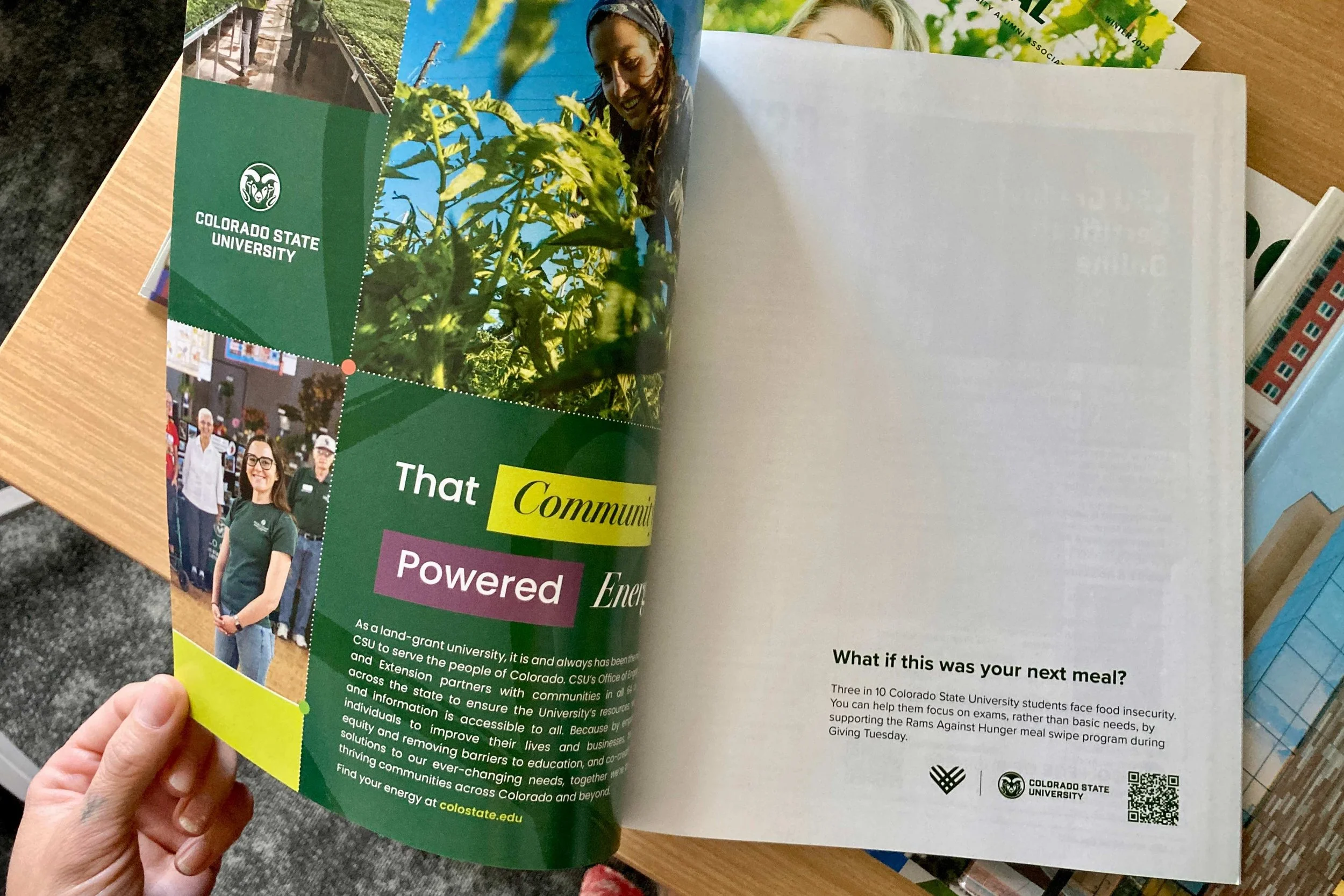 Giving Tuesday magazine ad.