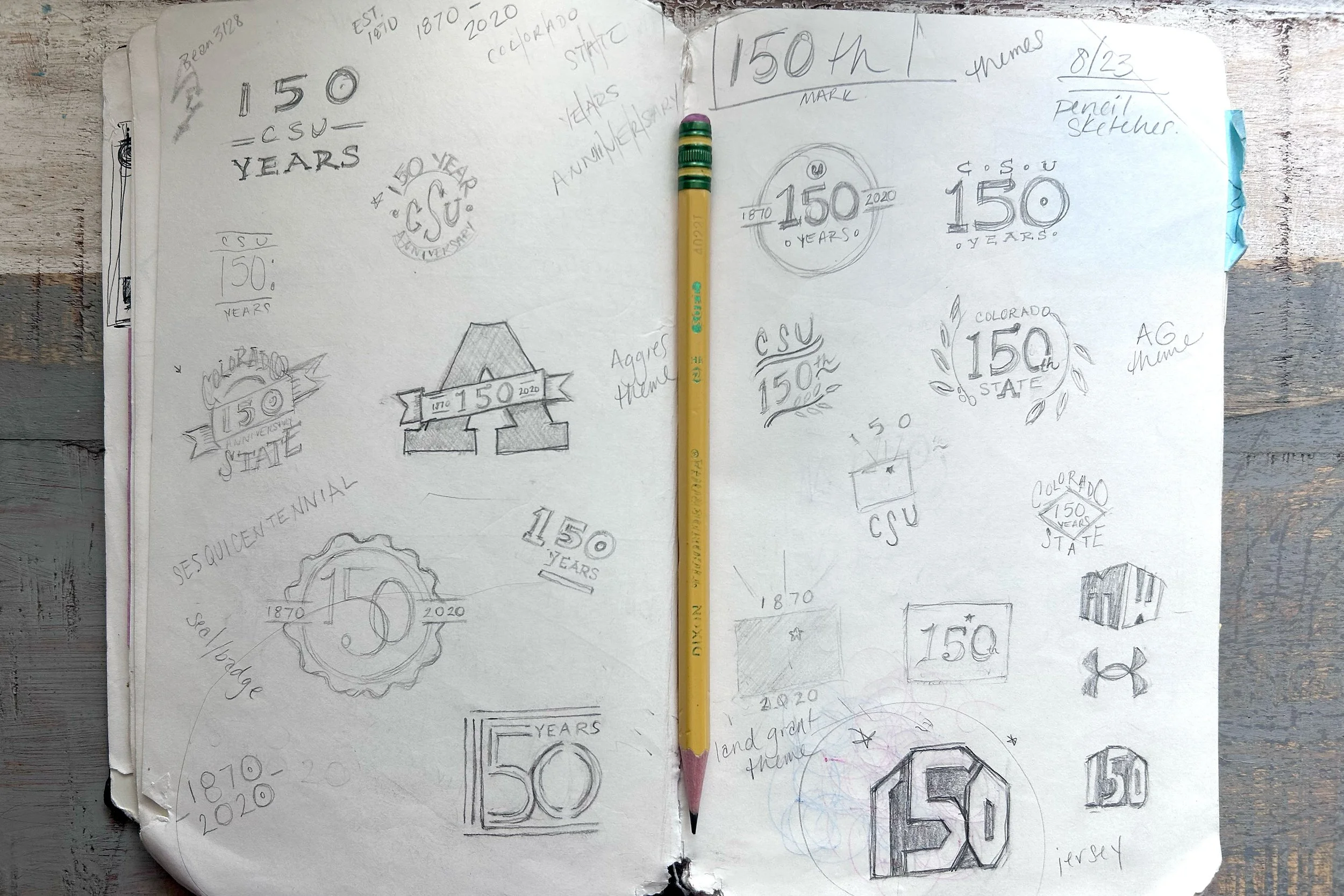 150th sketches.