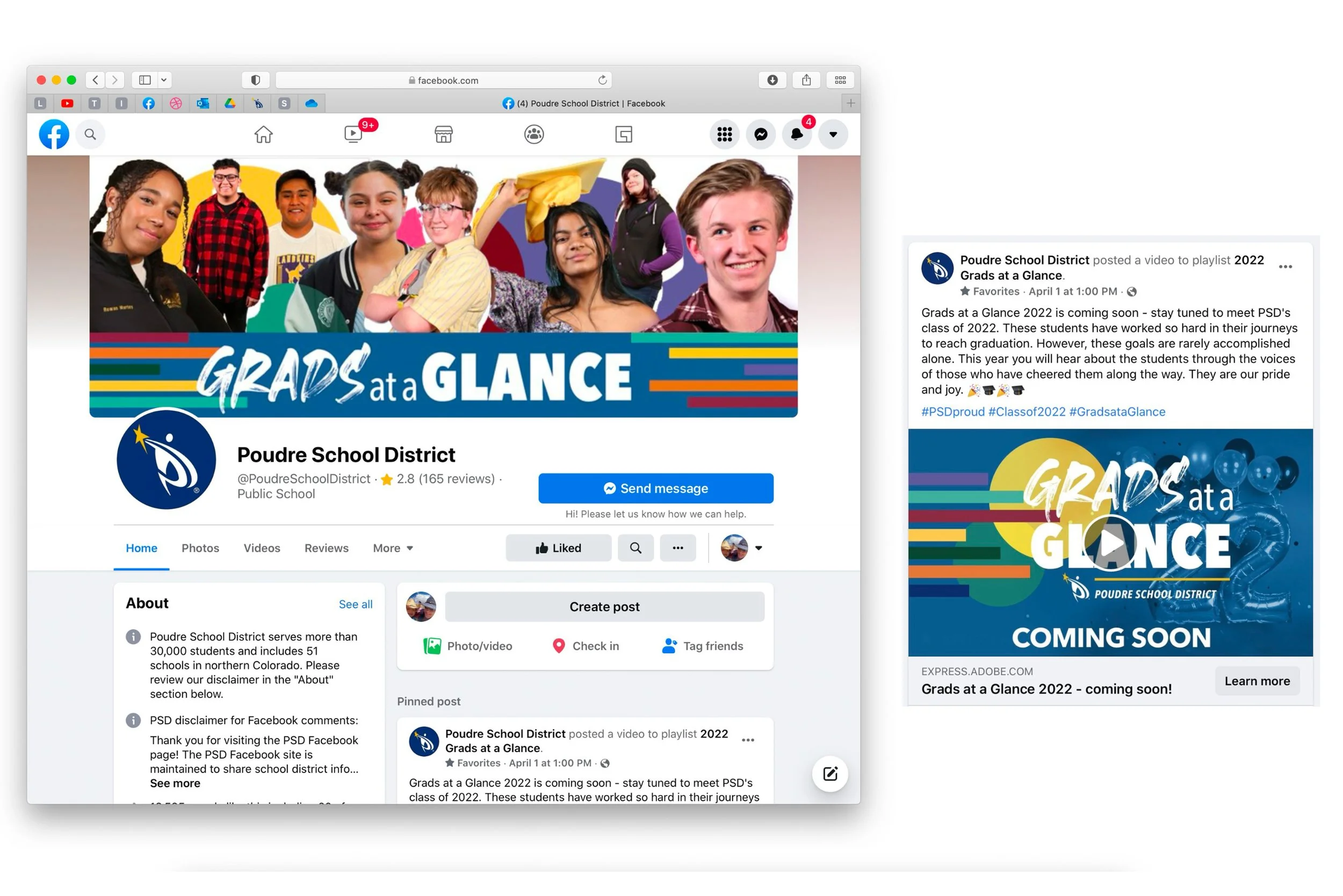 2022 Grads at a Glance on Facebook. 