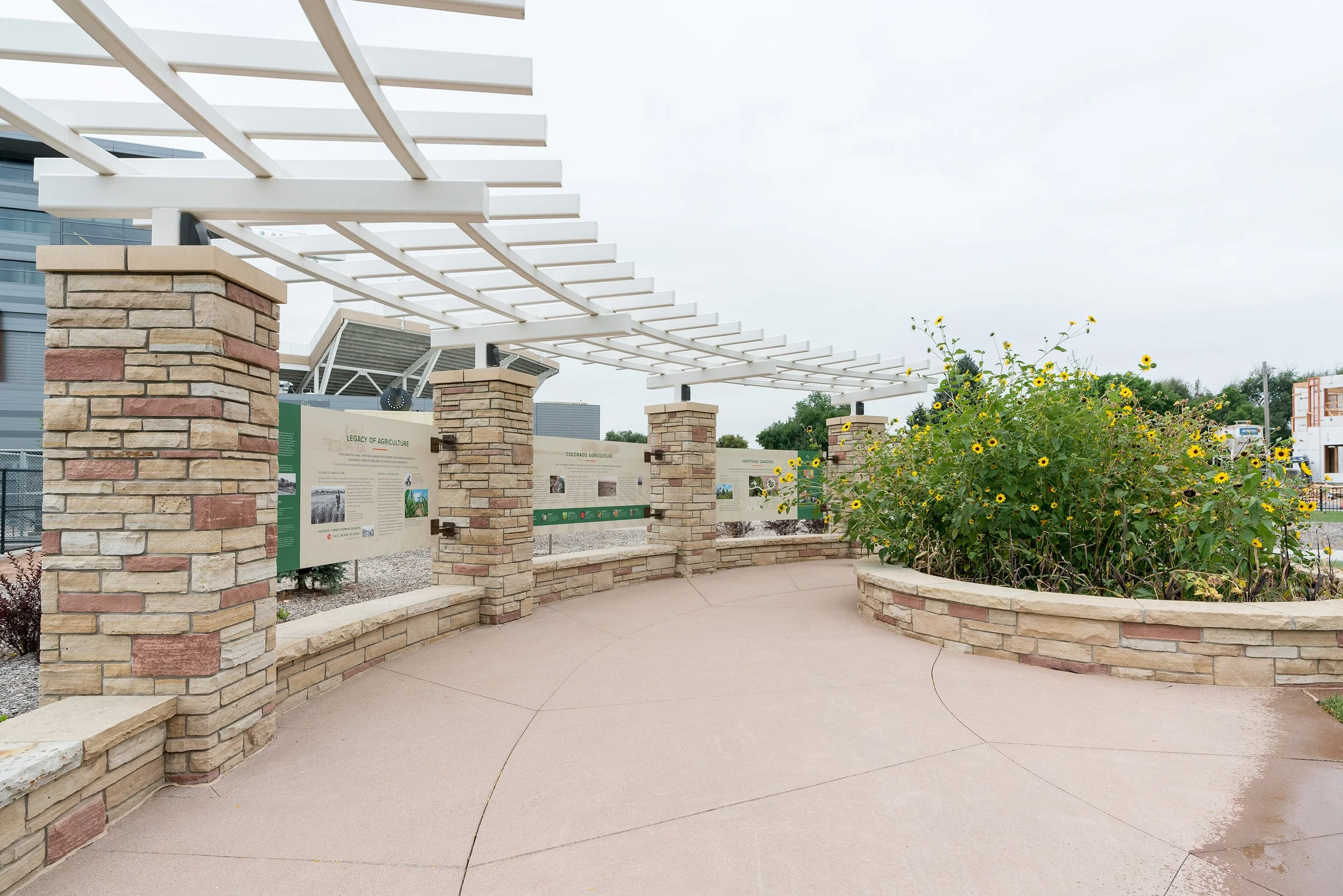 Heritage Garden panels. 