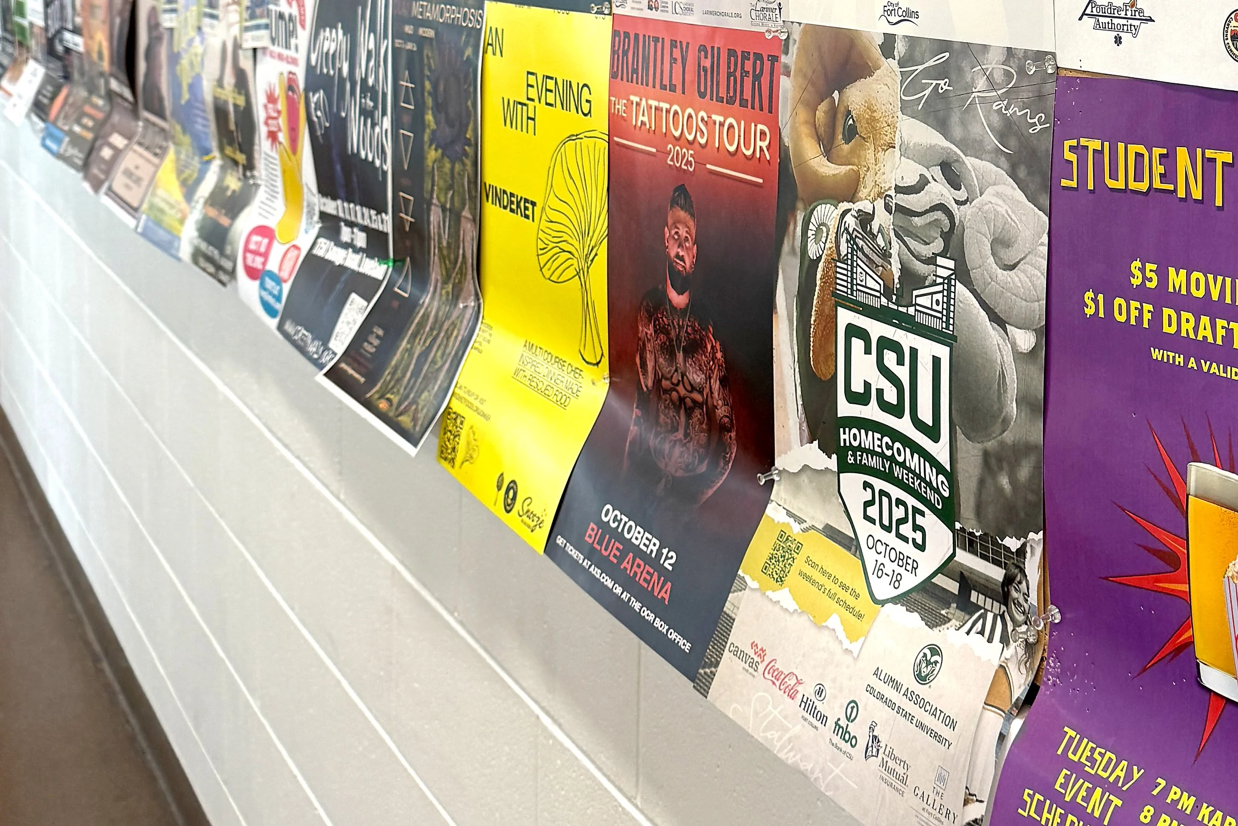 Homecoming & Family Weekend poster.