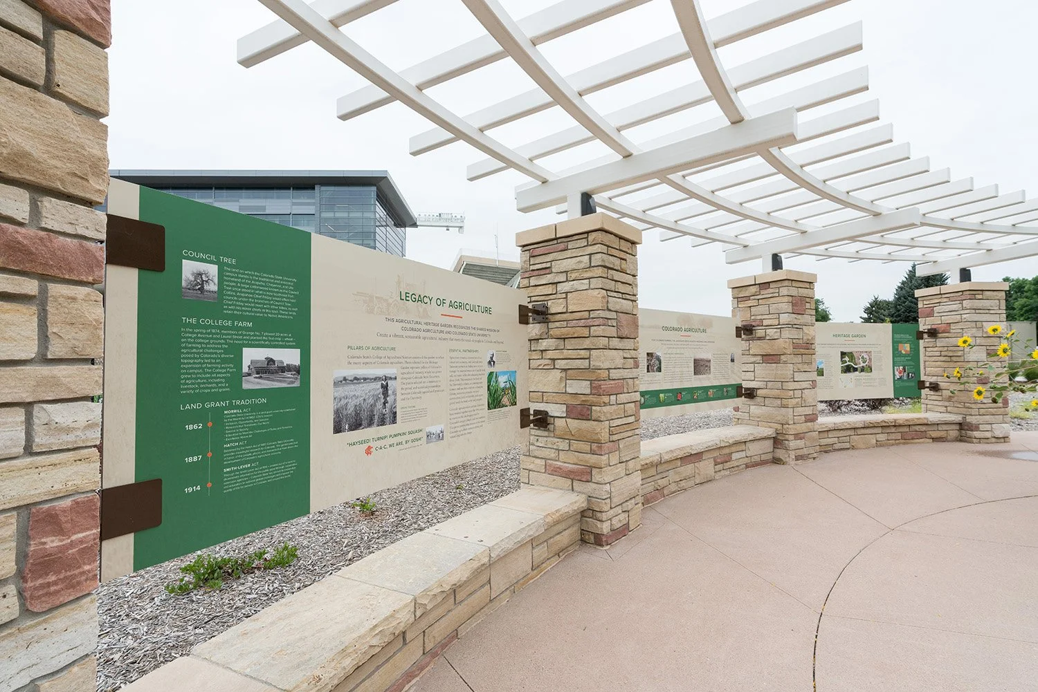 Heritage Garden panels.