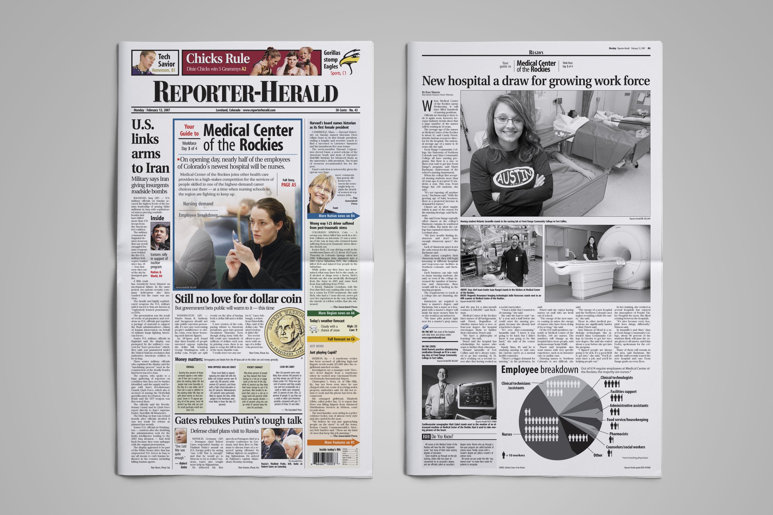Loveland Reporter-Herald 2007, Medical Center of the Rockies series package.