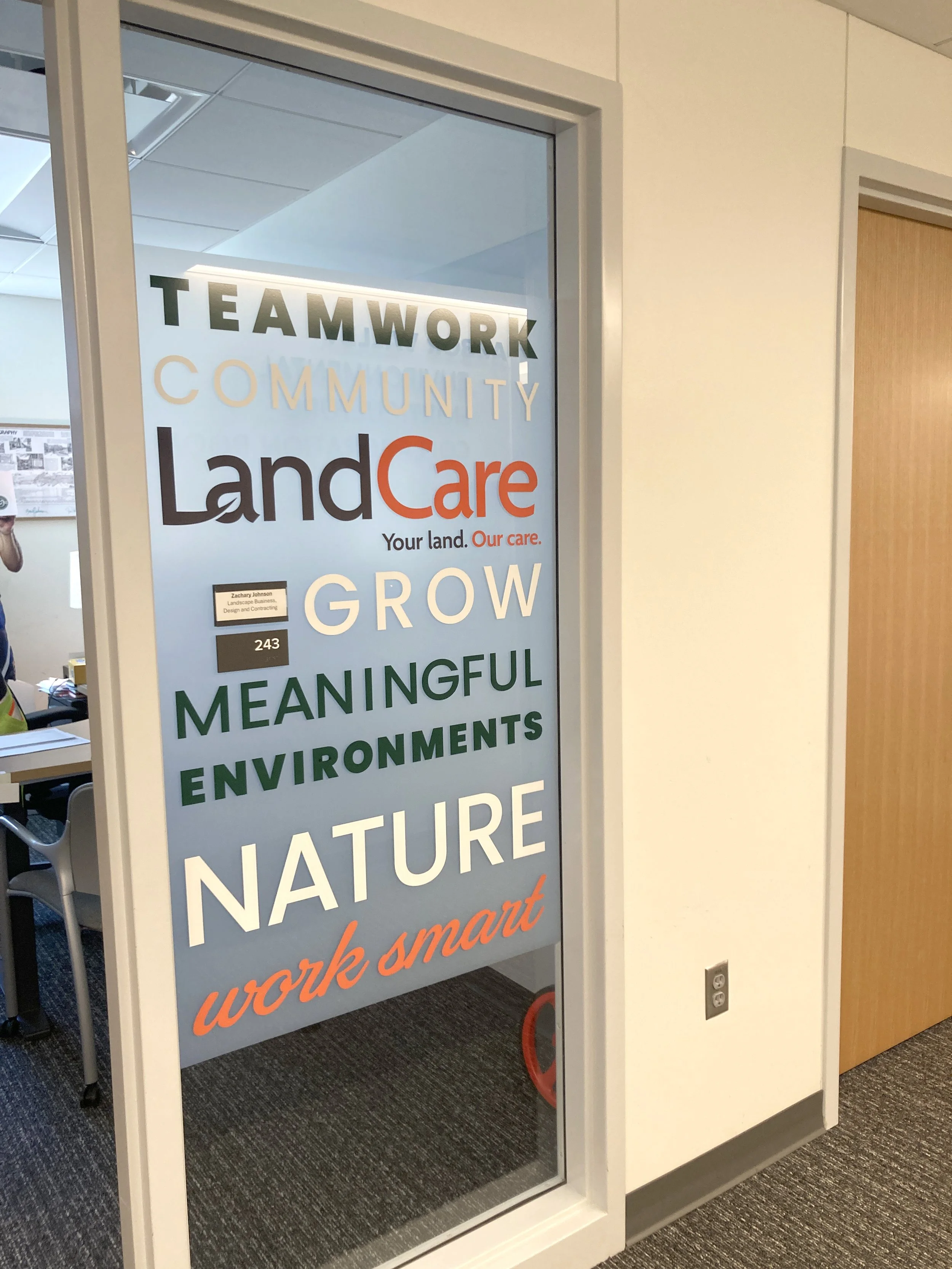LandCare donor recognition. Role: Lead designer