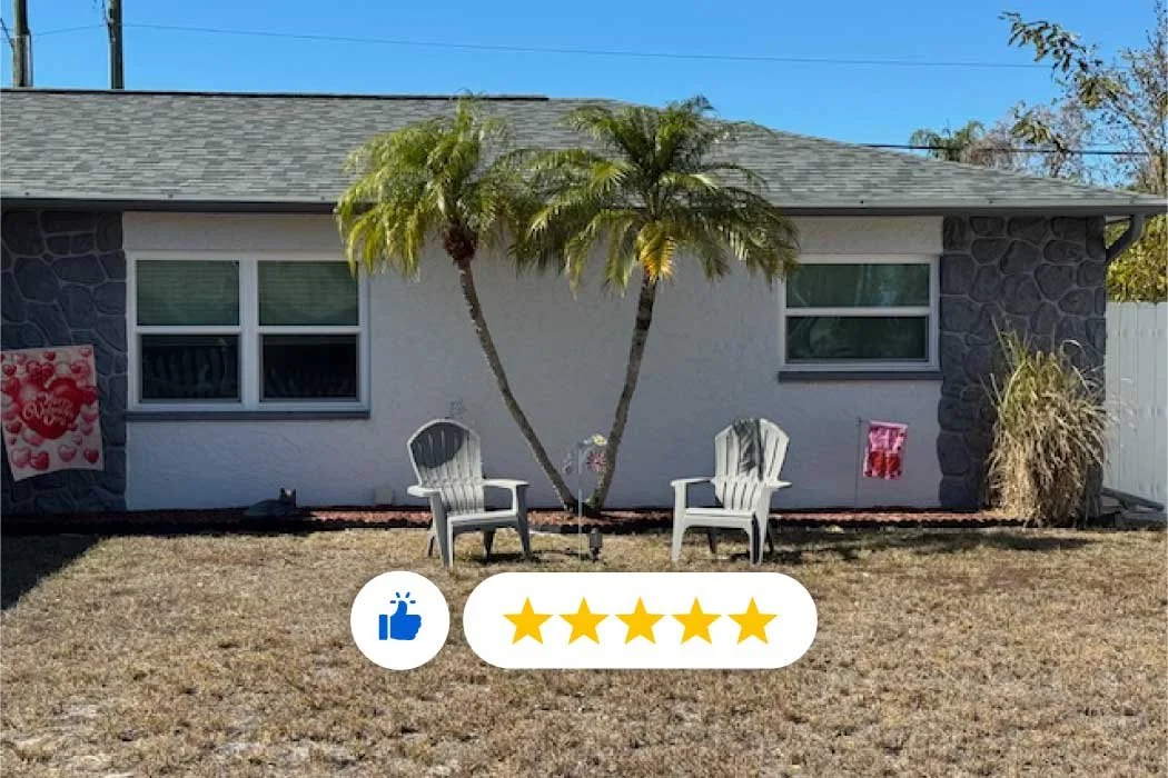 A residential home in the Tampa Bay Area with newly installed impact-resistant windows