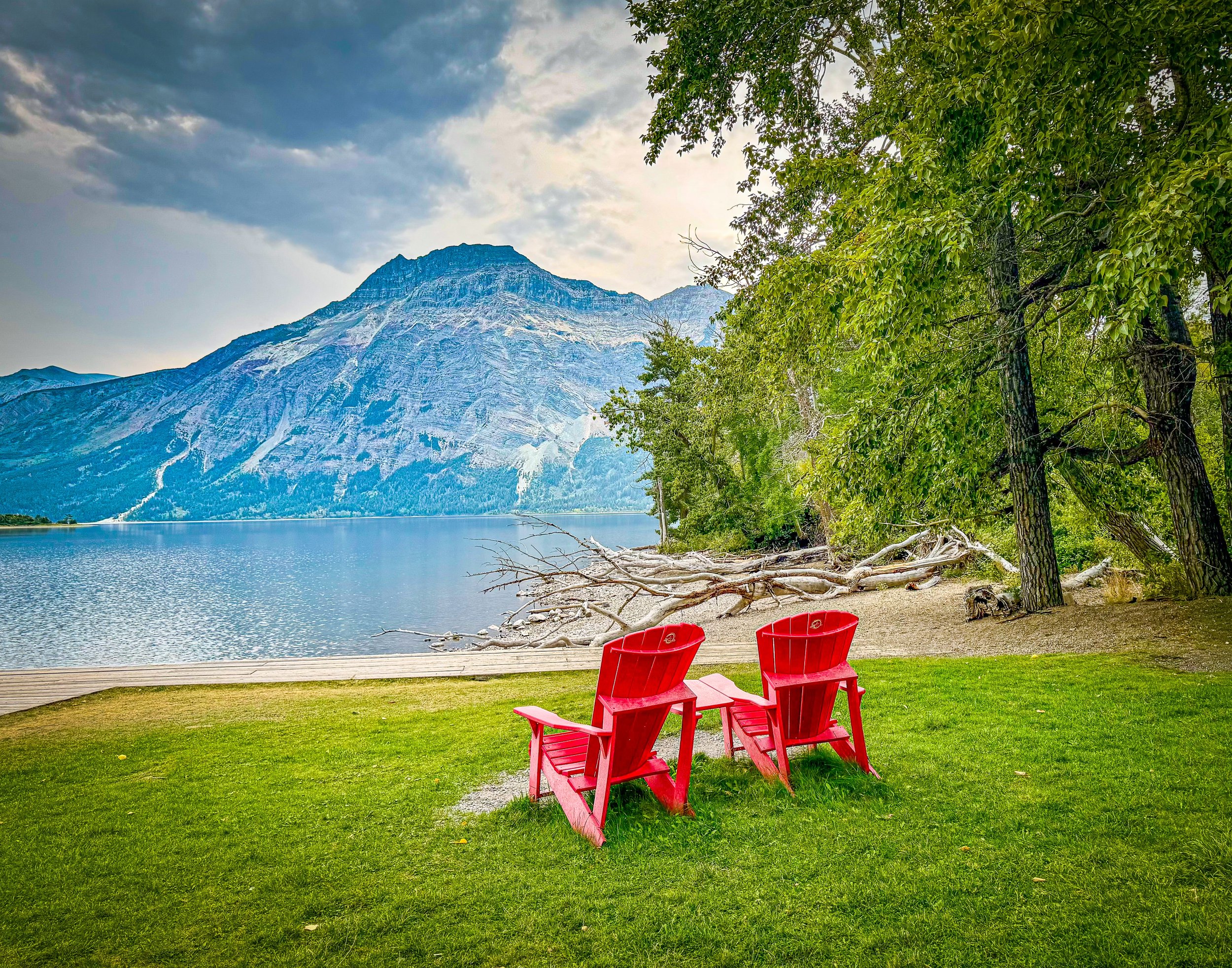 Red Chair Reflection