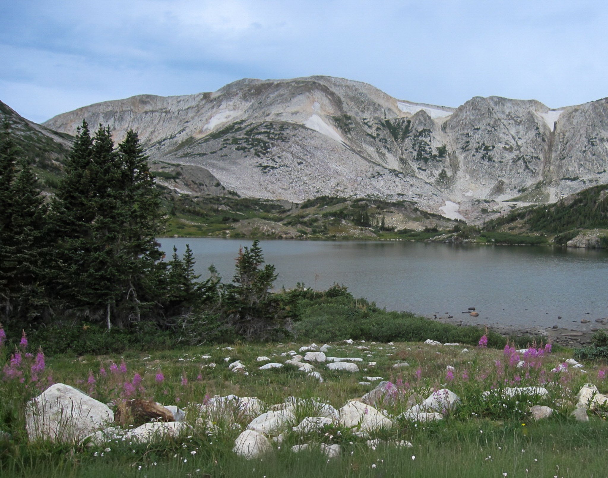Snowy Mountain Range Serenity