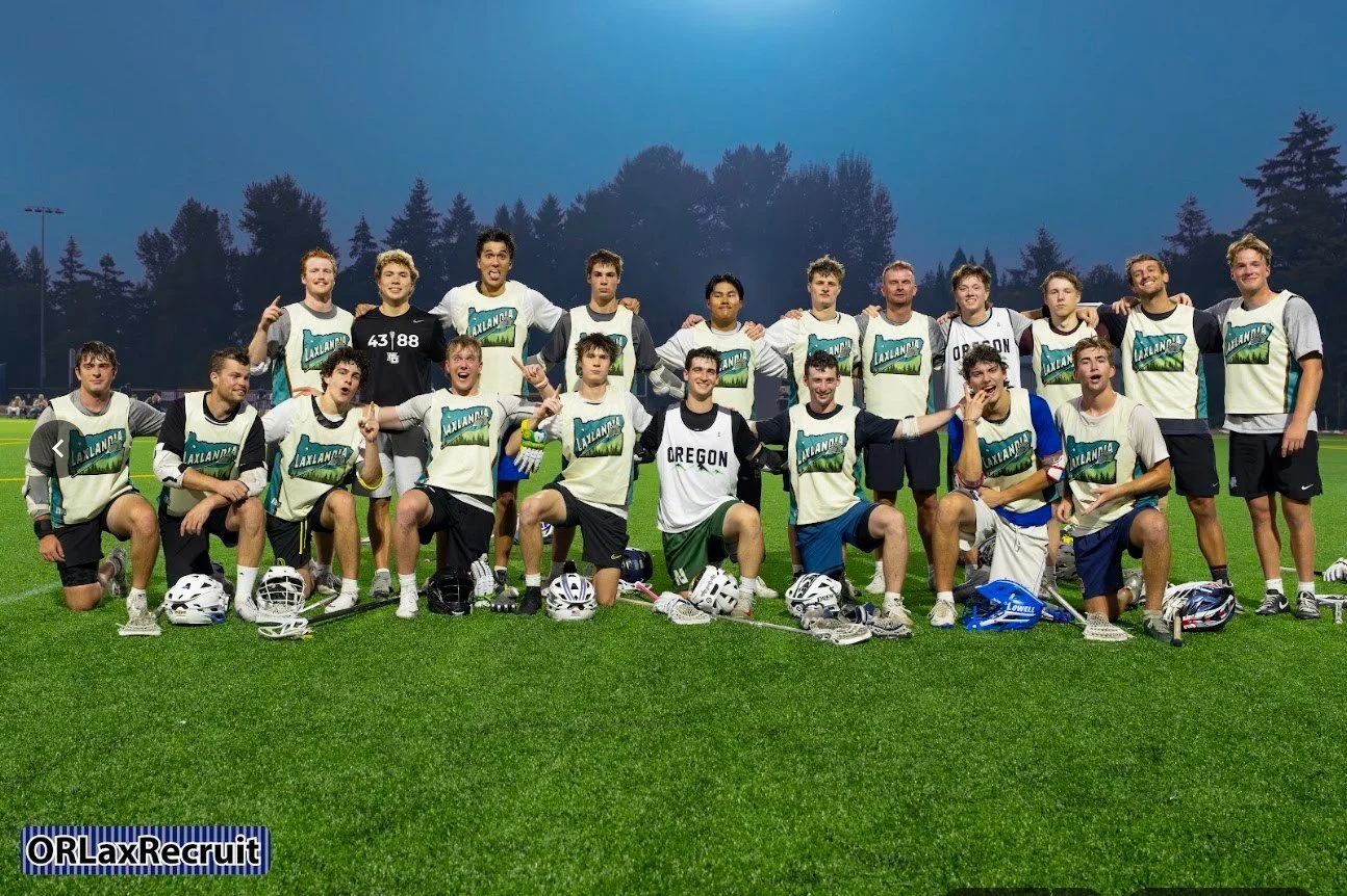 The 2026 Men's Summer Cup champions pose for a team photo. Photo: Jerry Winter, ORLaxRecruit