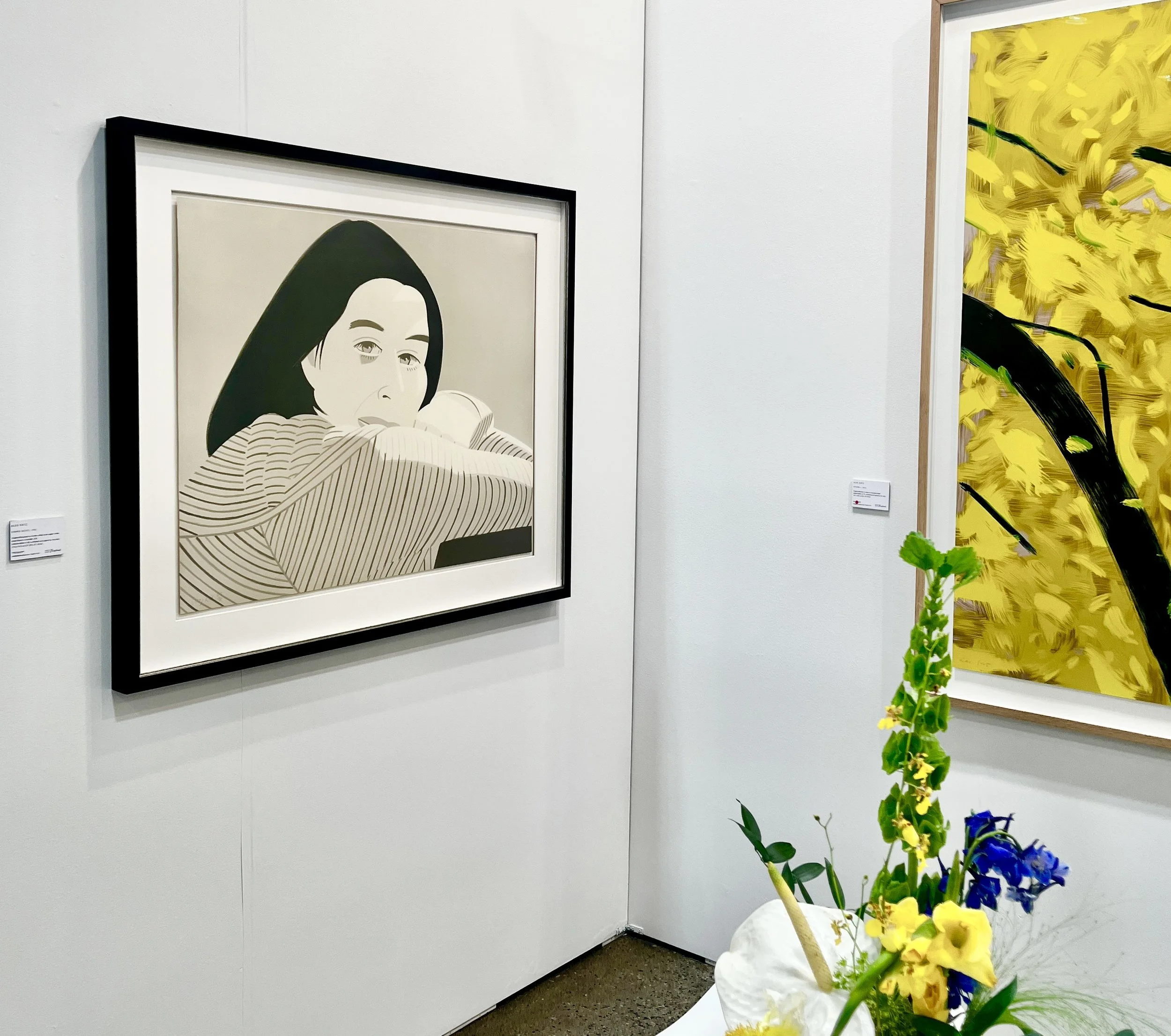 Alex Katz secondary artwork at an art fair