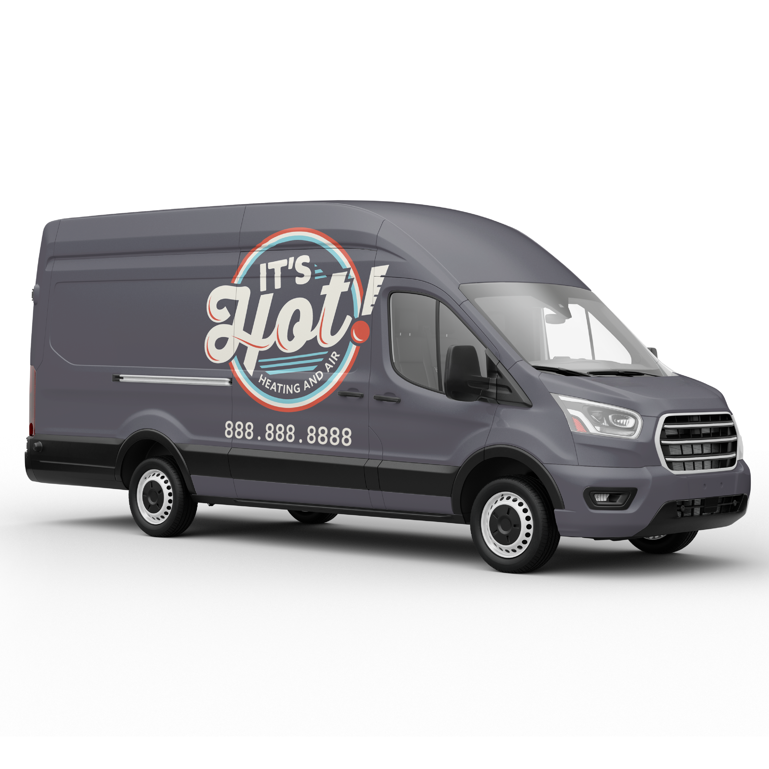 It's Hot! Heating & Air - Van Wrap Concept