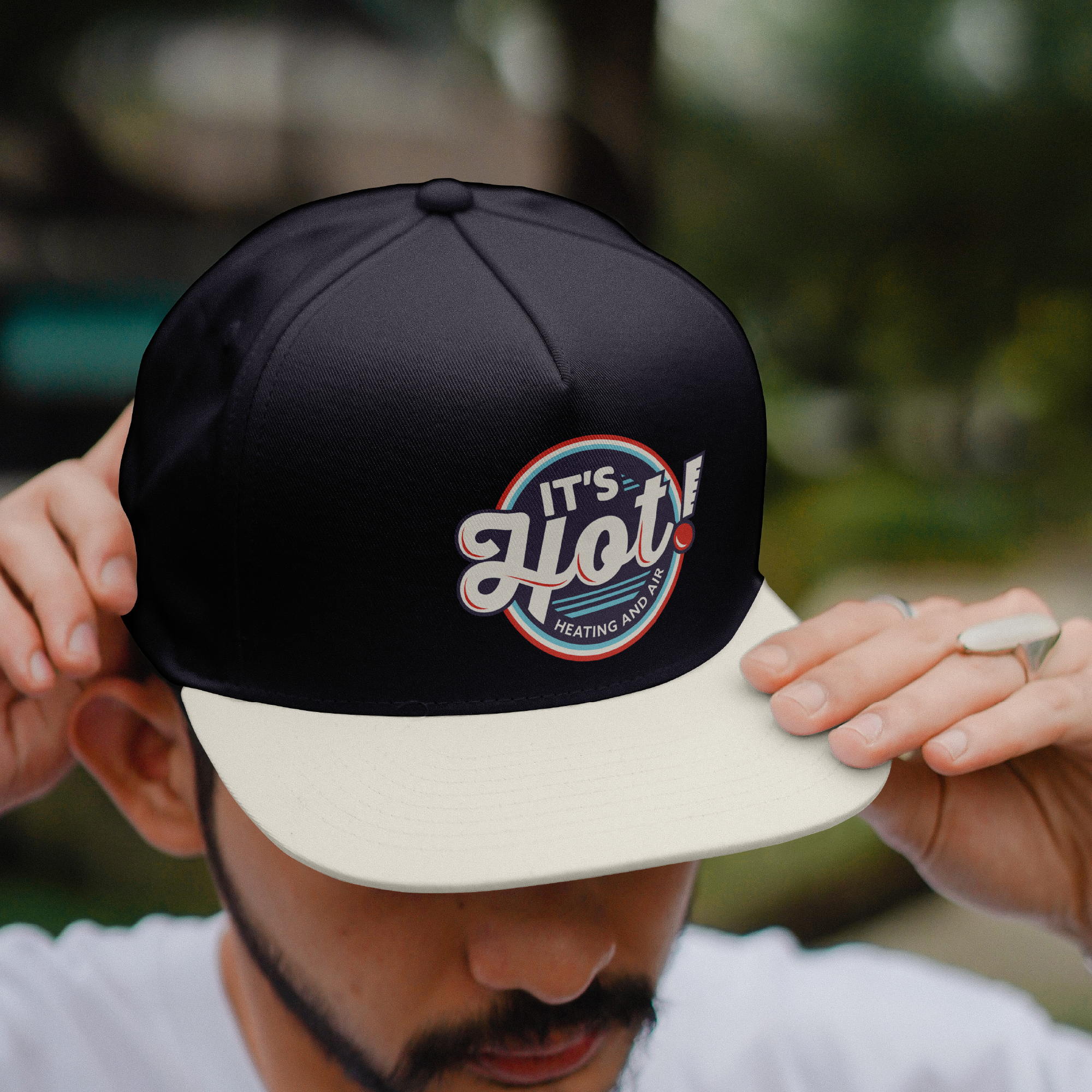 It's Hot! Heating & Air - Hat Mockup