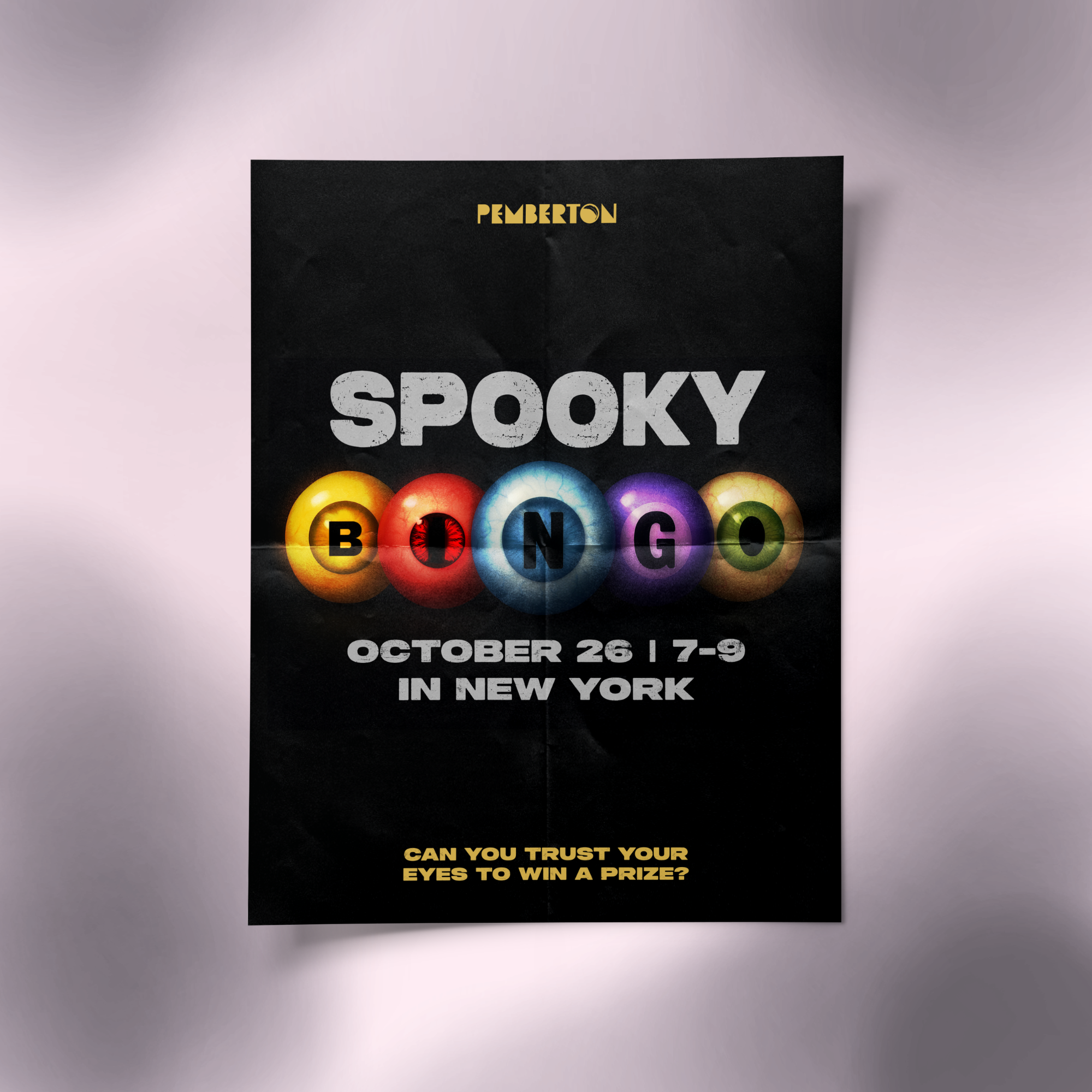 Promotional poster built around a playful concept, combining bold type and graphic elements to create a clear, engaging event visual.