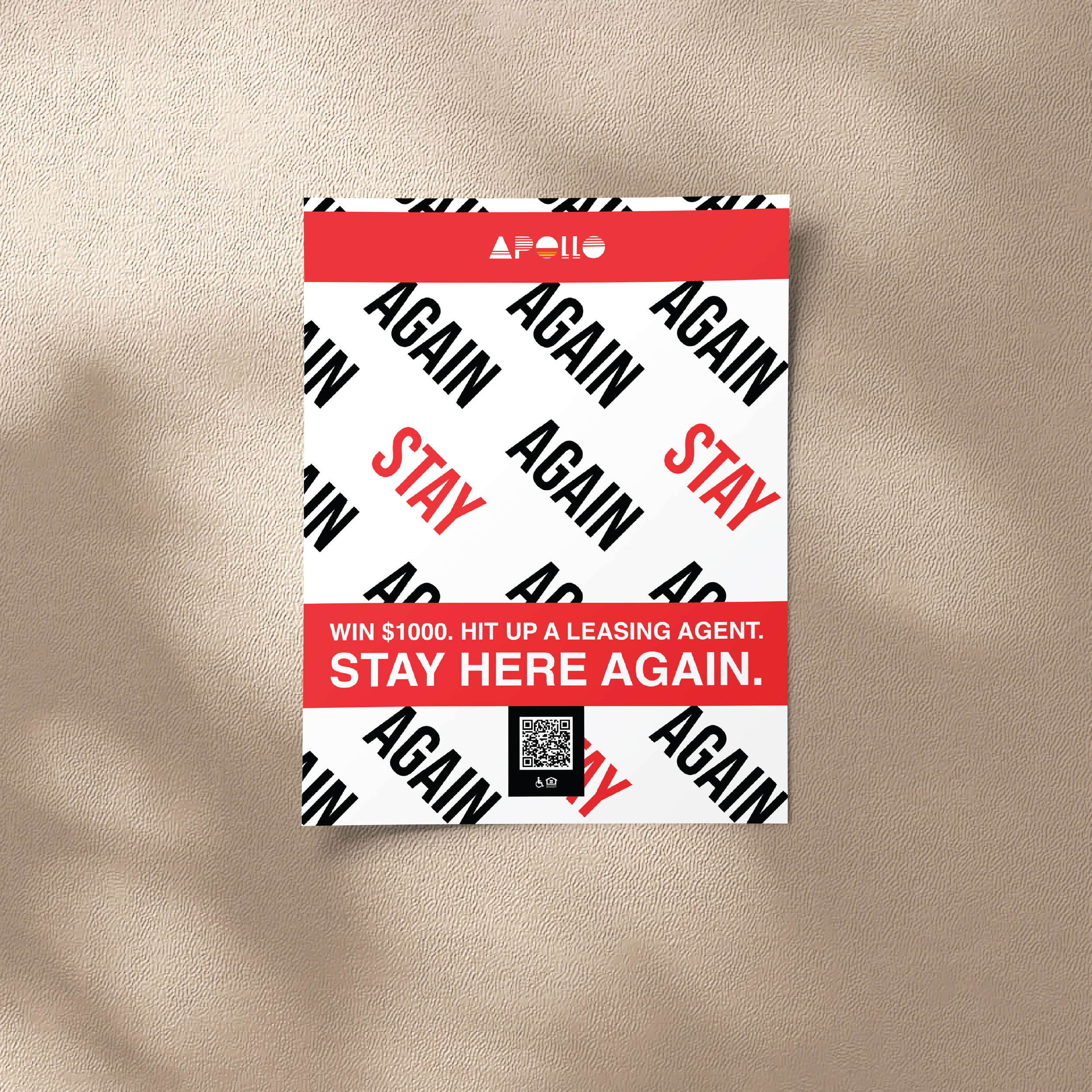 Alternate poster layout applying the same campaign system, reinforcing consistency across different placements and formats.