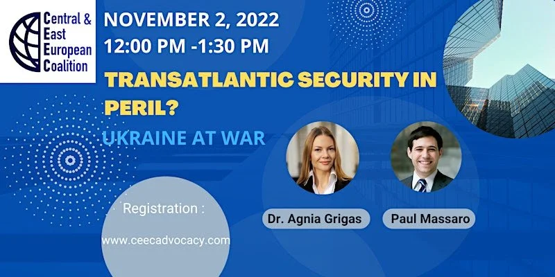 CEEC Webinar Transatlantic Security in Peril - November 2, 2022
