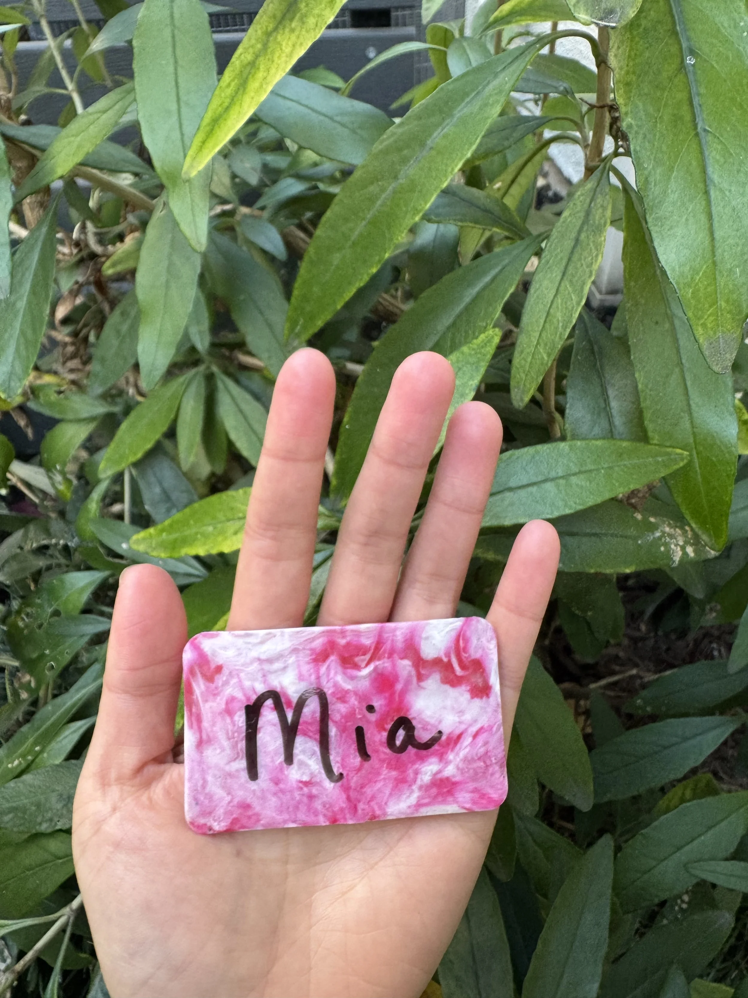 Peppermint Bark Name Tag