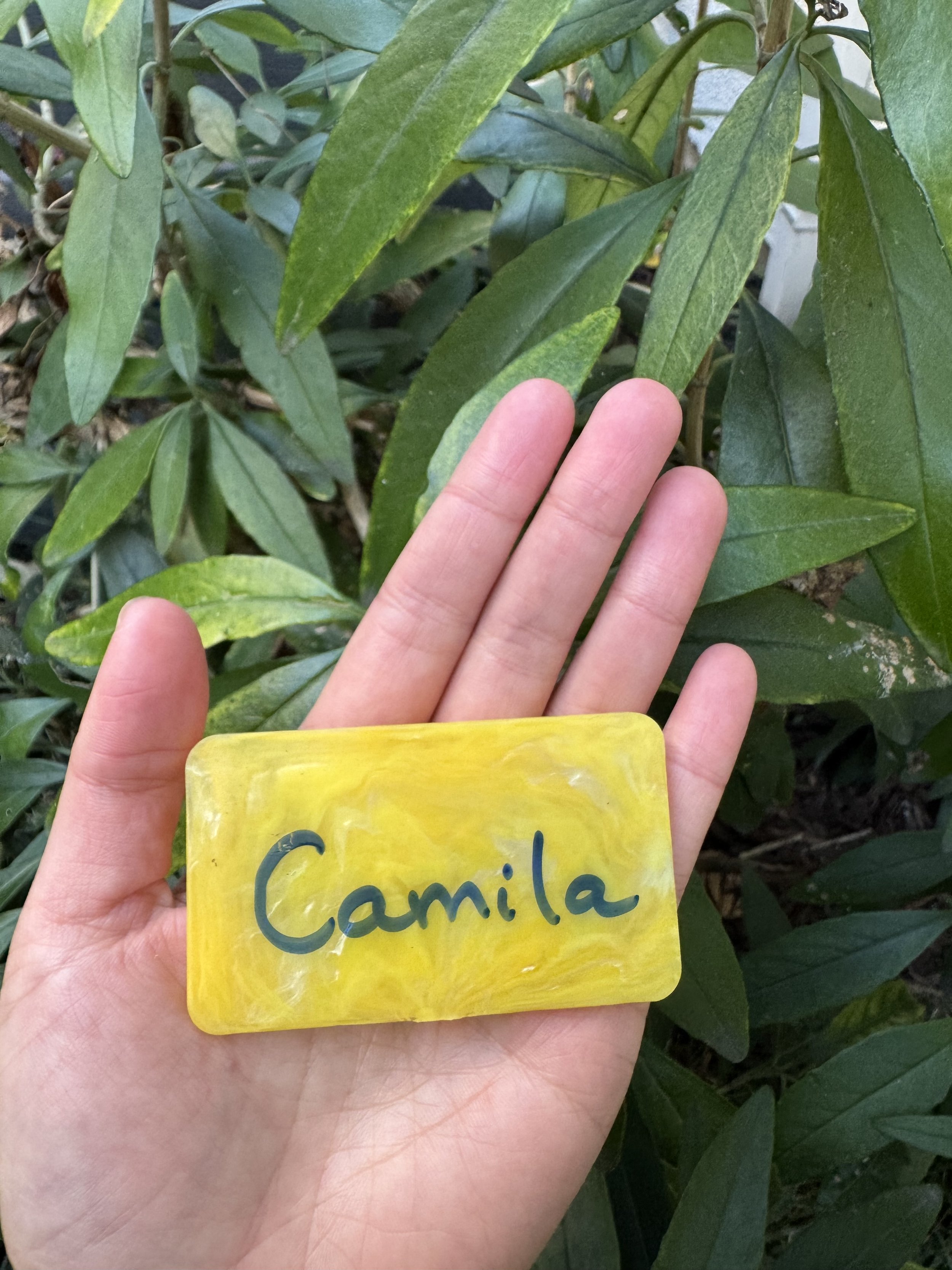 Golden Yellow Name Tags