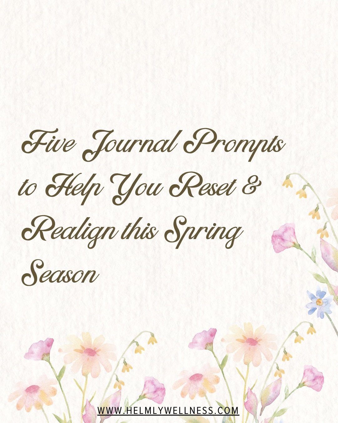 Spring is such a natural time to slow down, reset, and gently recalibrate&mdash;especially if you&rsquo;d like to tap into some deeper inner work. Here are five thoughtful journal prompts that balance reflection, growth, and emotional grounding to he