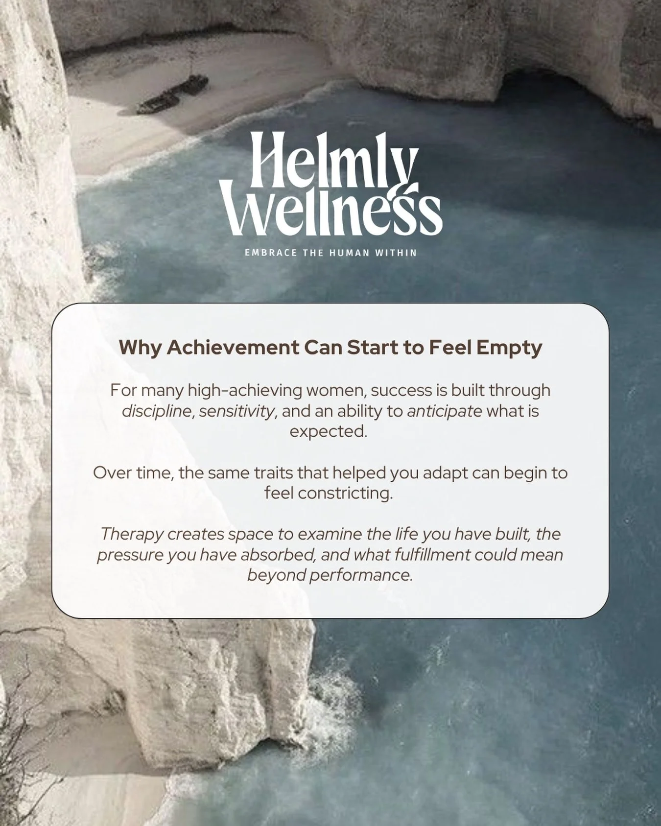 You can build a life that looks successful from the outside and still feel disconnected from it on the inside.

Many high-achieving women learn to excel by becoming highly attuned to expectations. They work hard, anticipate needs, achieve goals, and 
