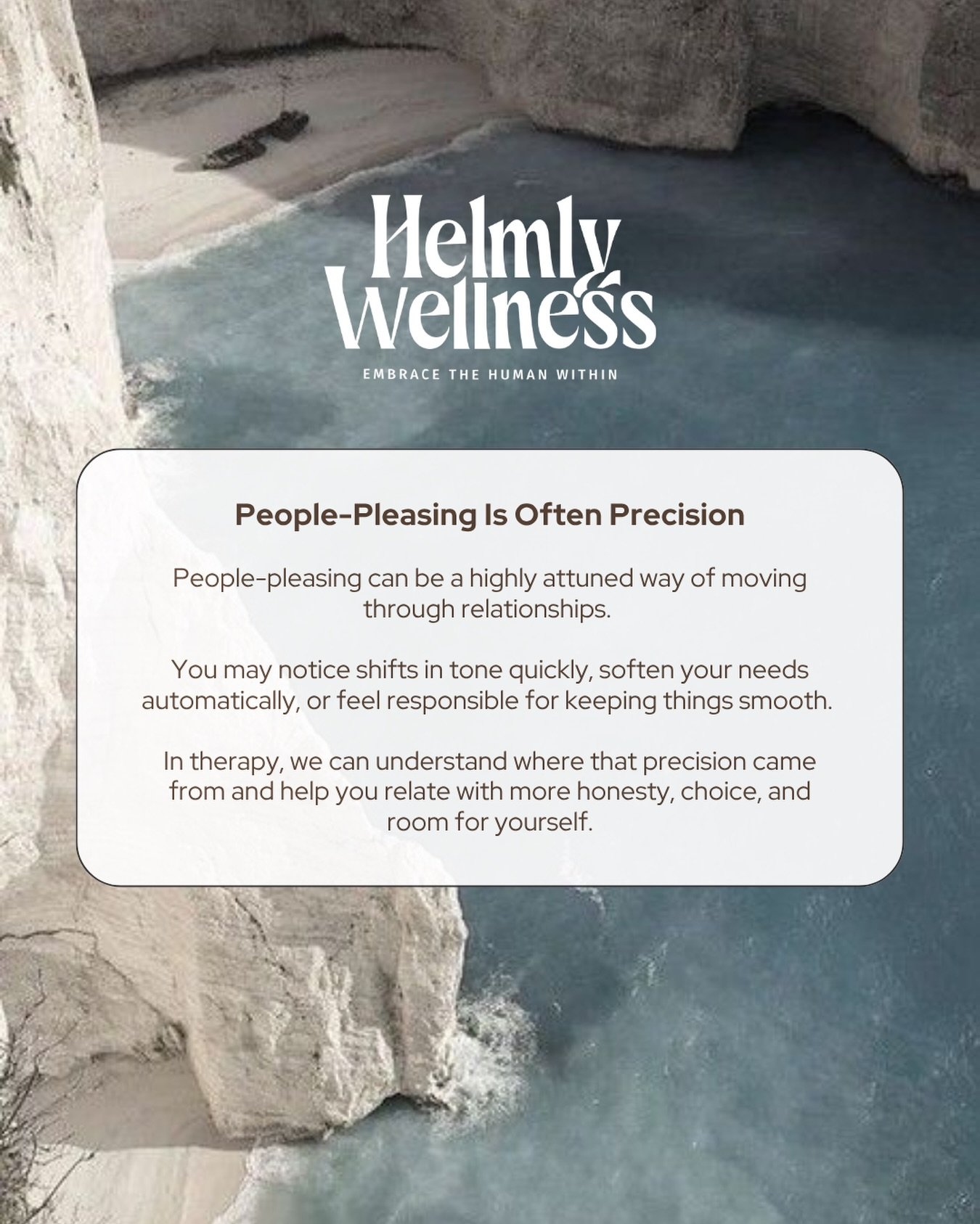 People-pleasing is a highly refined skill that developed from years of paying close attention to other people&rsquo;s moods, needs, expectations, and reactions.

You learn to notice subtle shifts. You anticipate problems before they happen. You softe