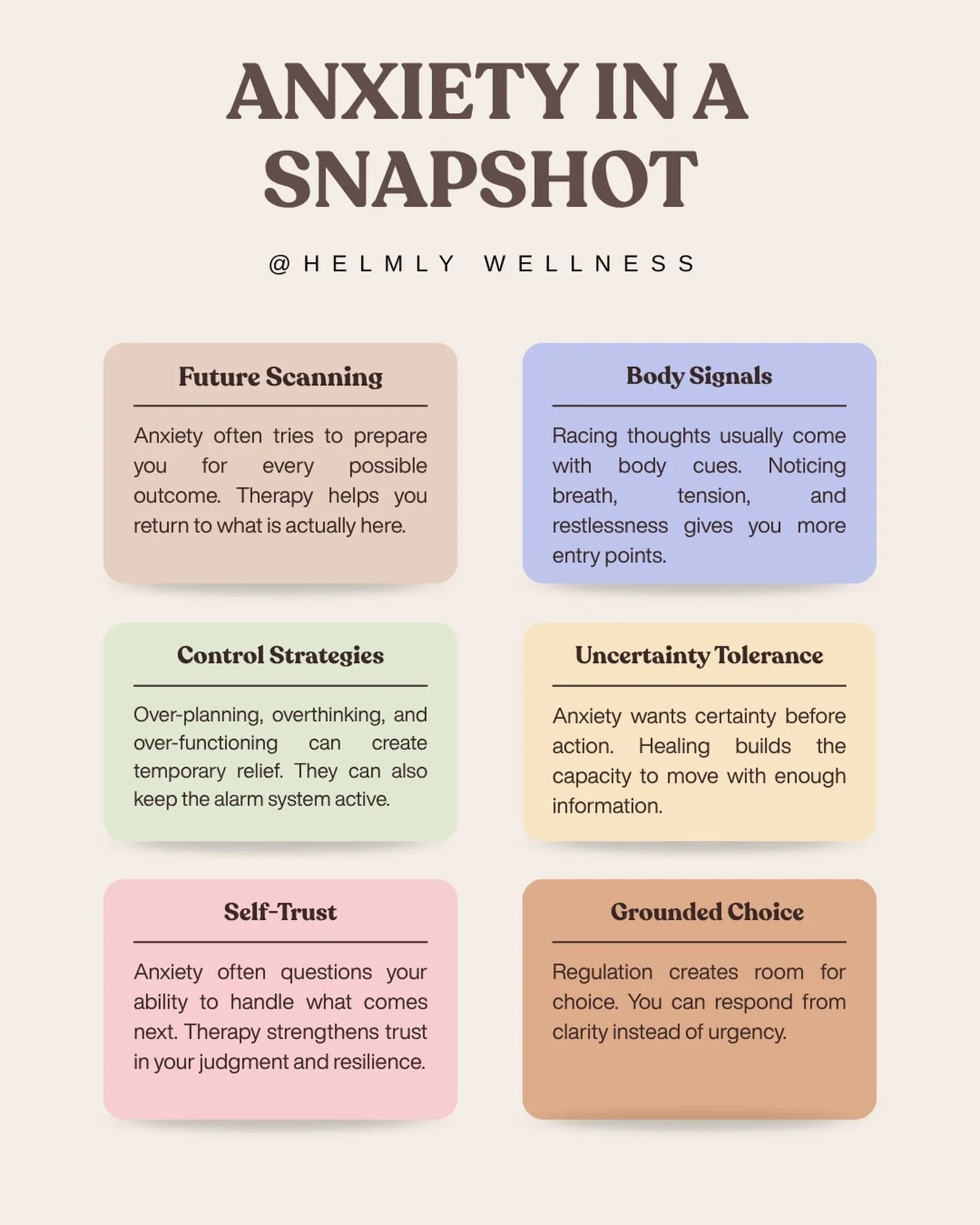 Anxiety can become a full-time internal job between all of the scanning, preparing, replaying, anticipating, managing, and bracing.

For many high-achieving women, anxiety gets woven into competence. It can feel like the reason you stay on top of eve