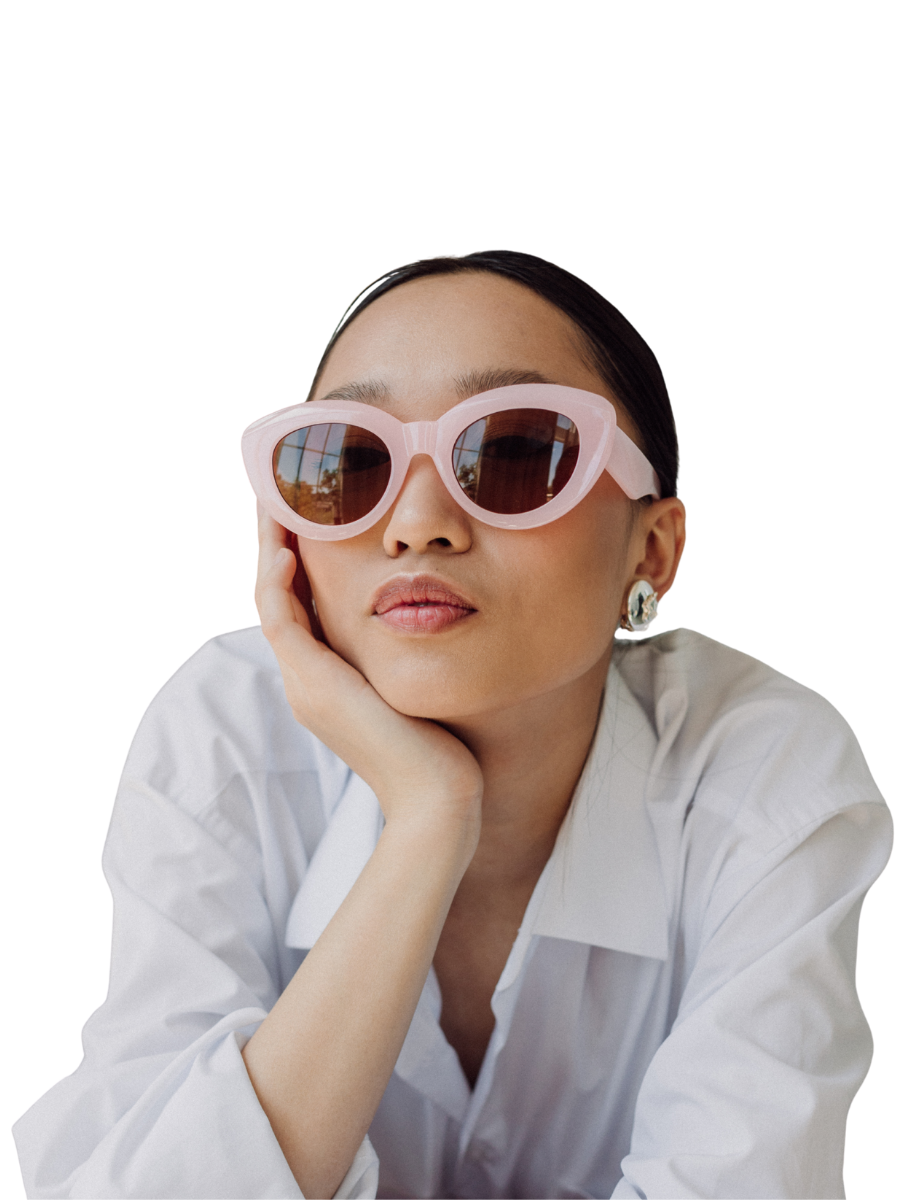 asian woman wearing sunglasses
