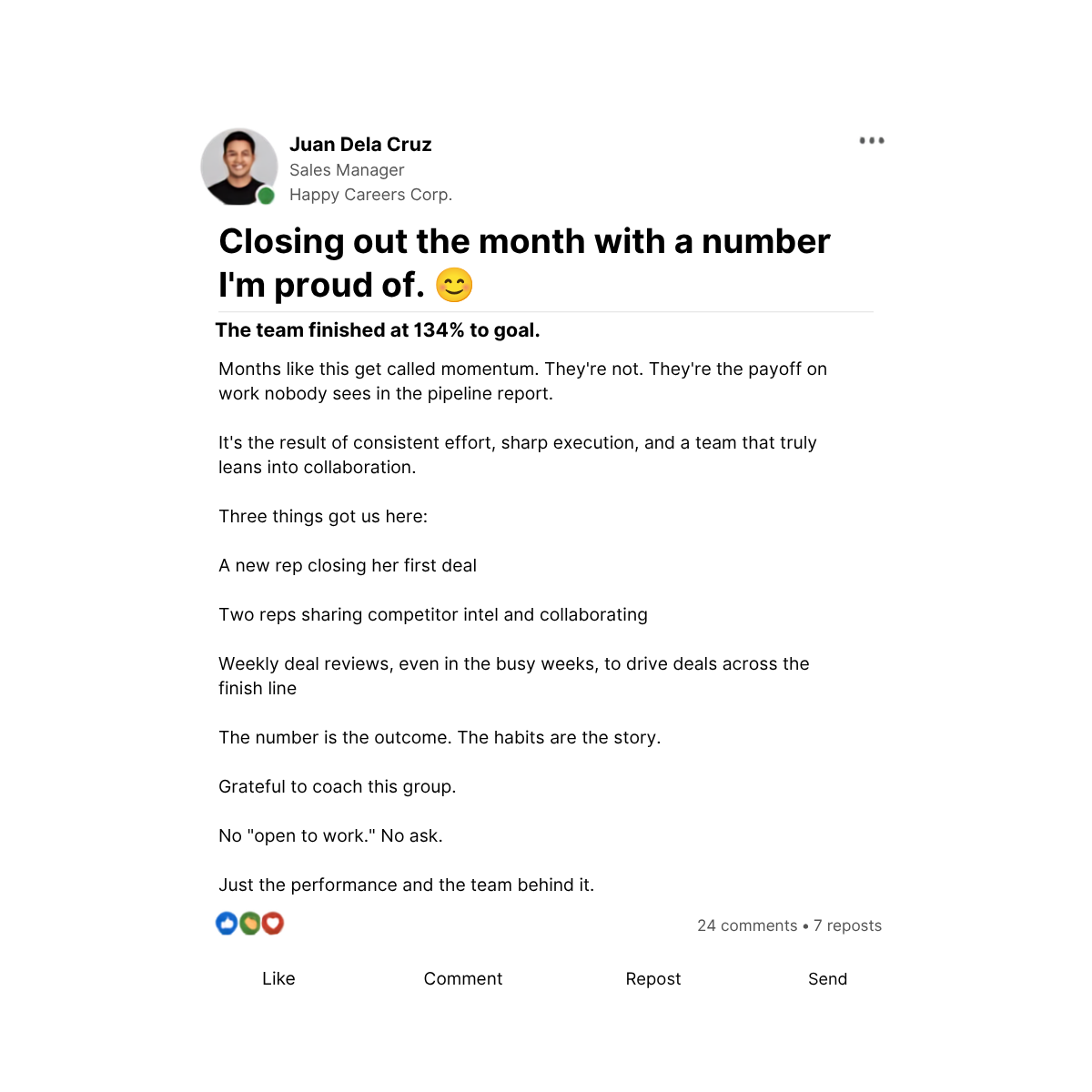 The job search she called lazy