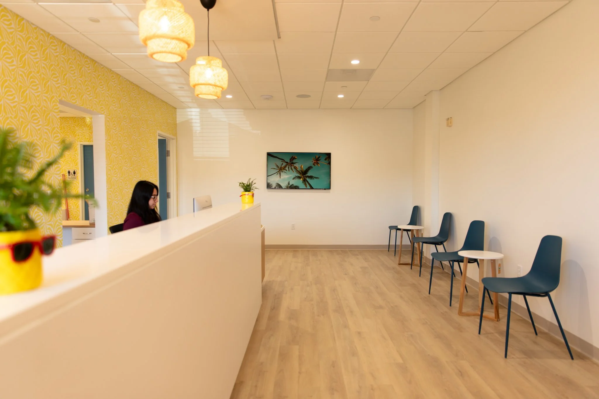 Child-friendly waiting room at Ryan Ranch Pediatric Dentistry in Monterey.