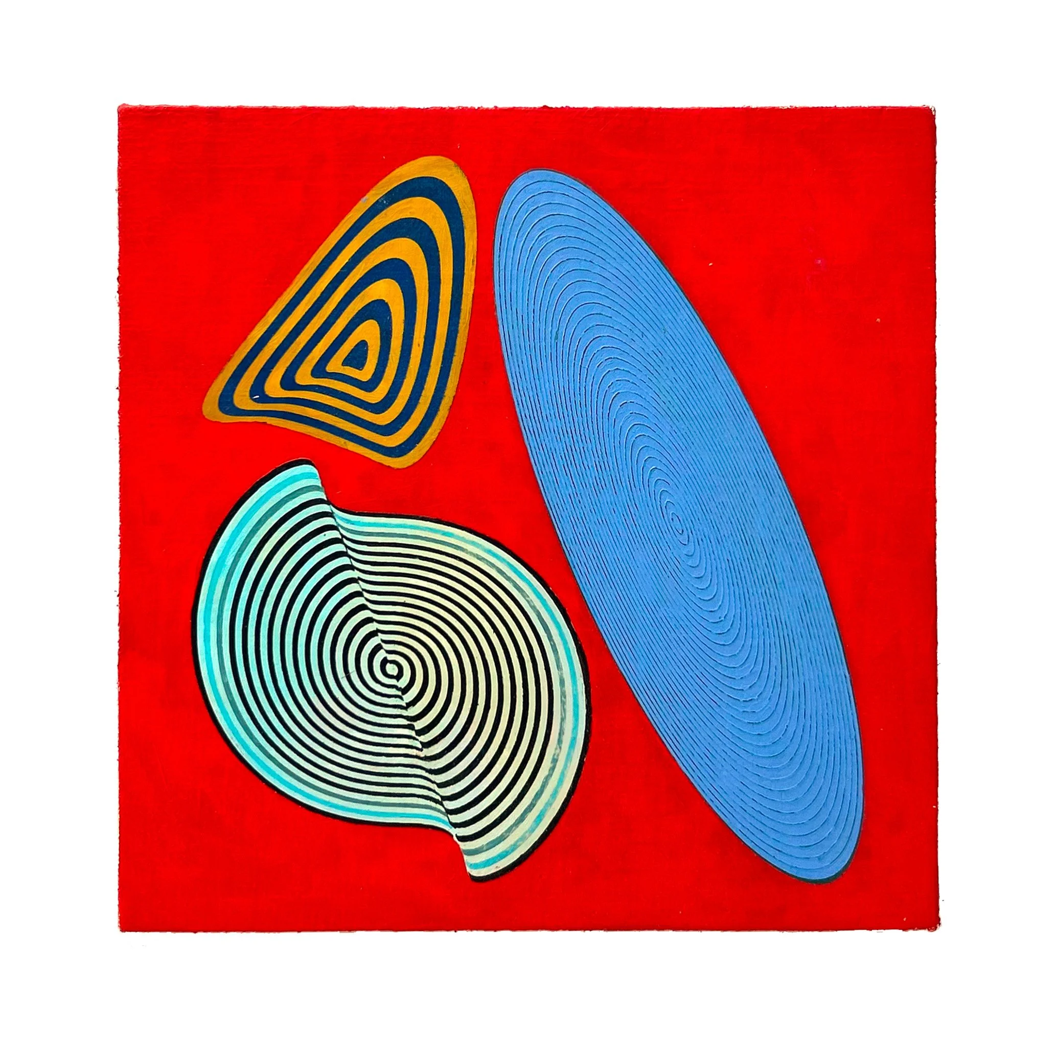 WARP TOOL STUDY - 10" x 10" PAINTING