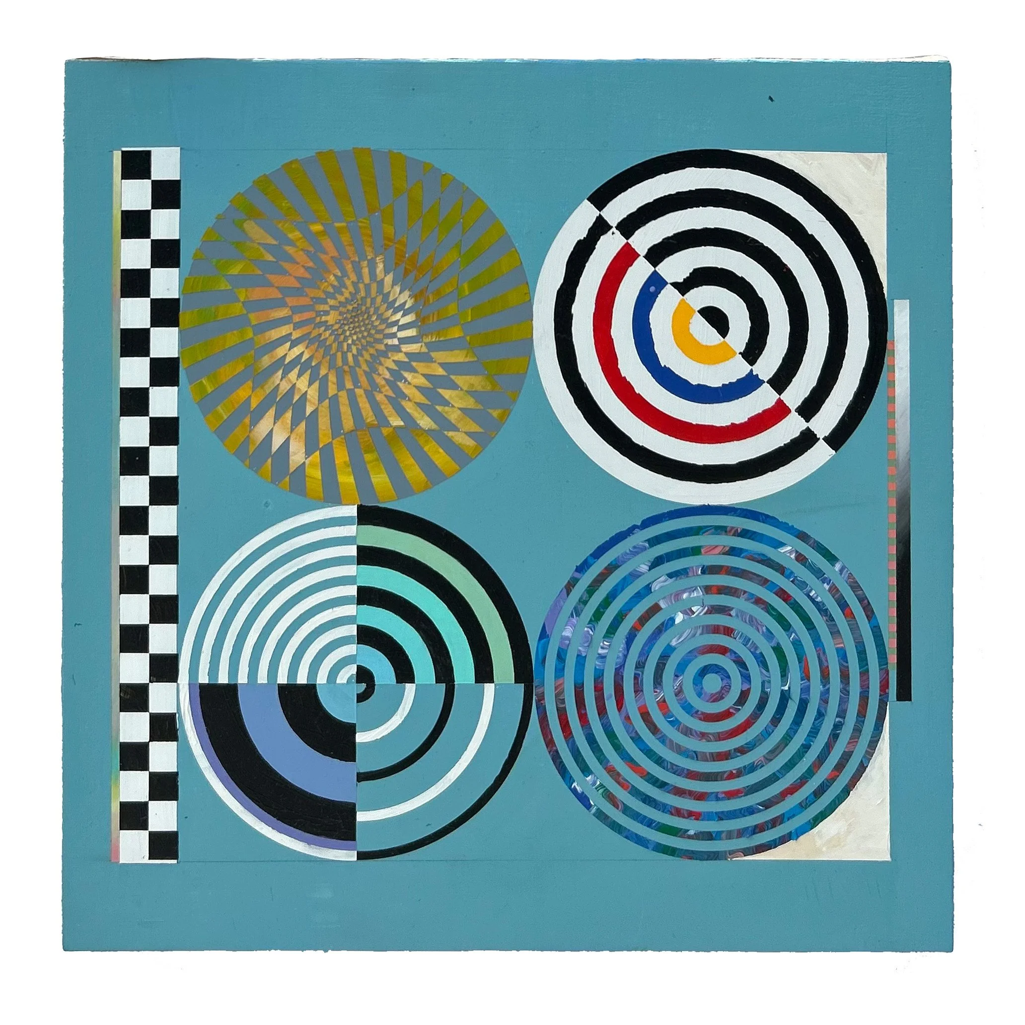 DOUBLE VISION STUDY - 15" x 15" PAINTING