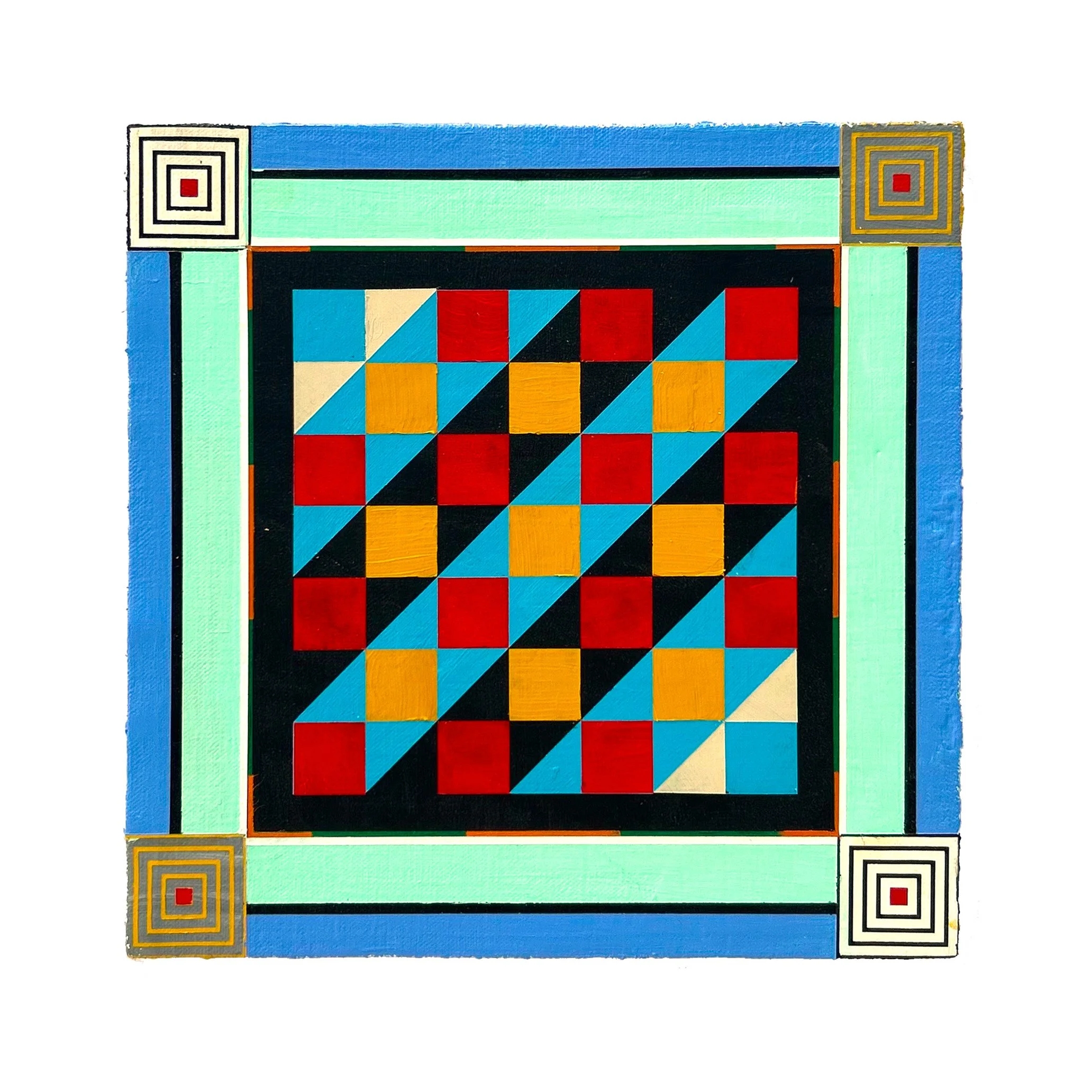 QUILT STUDY - 10" x 10" PAINTING