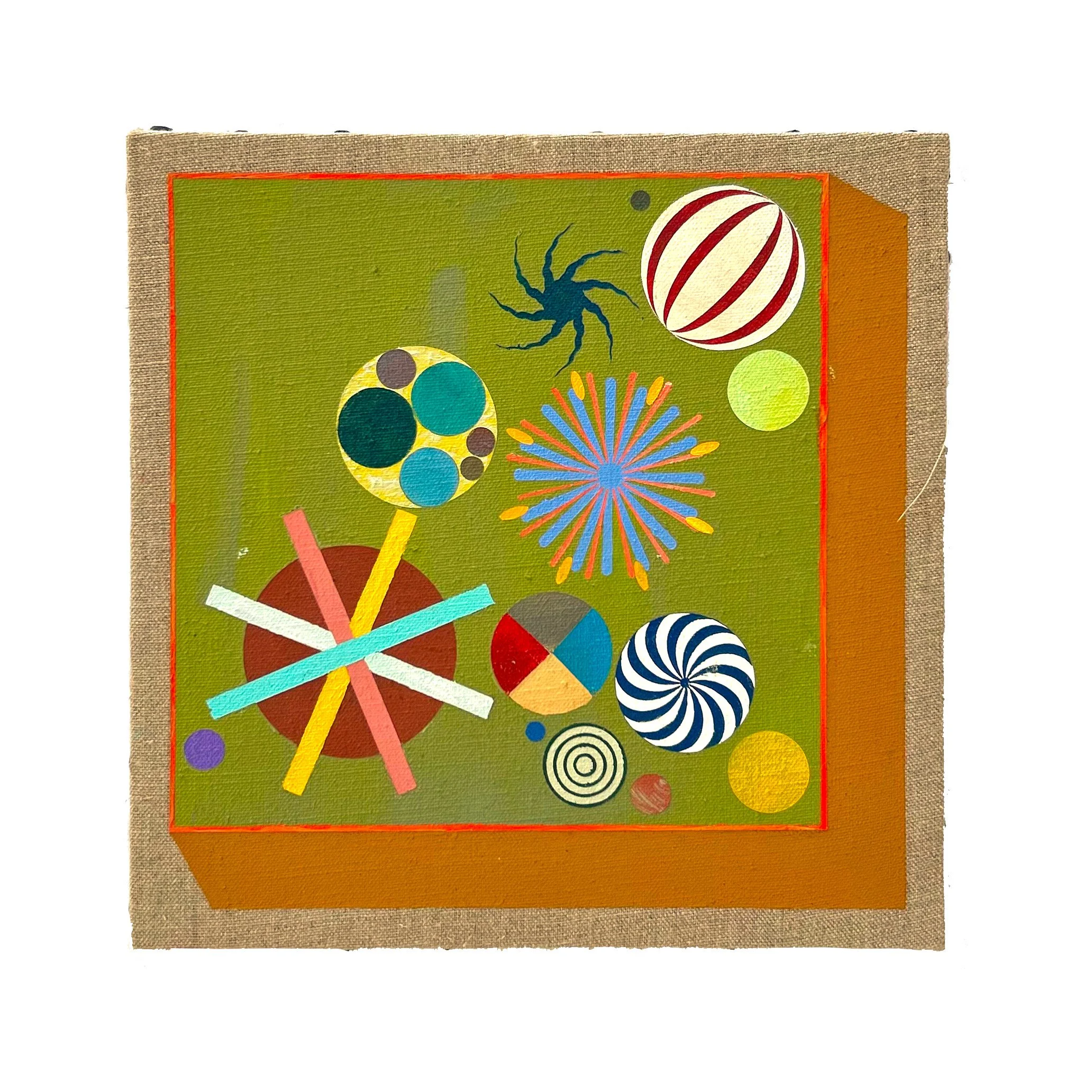 TWIRL STUDY - 10" x 10" PAINTING