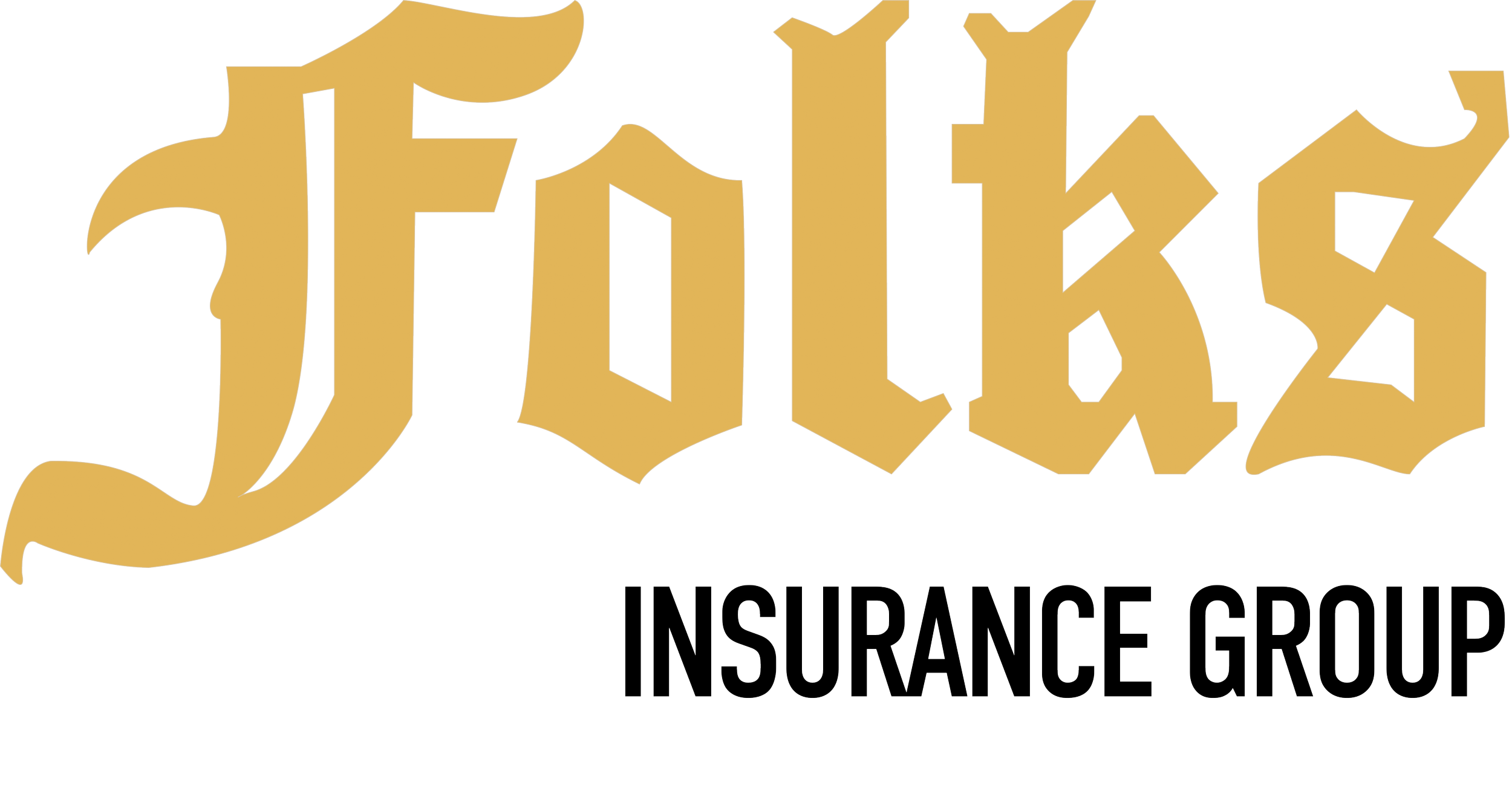 Logo of Fidelity Insurance Group with the company name in gold and black lettering.