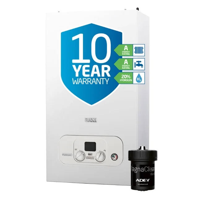 Baxi Platinum Compact 36 Combi Boiler c/w Magnaclean Filter FITTED