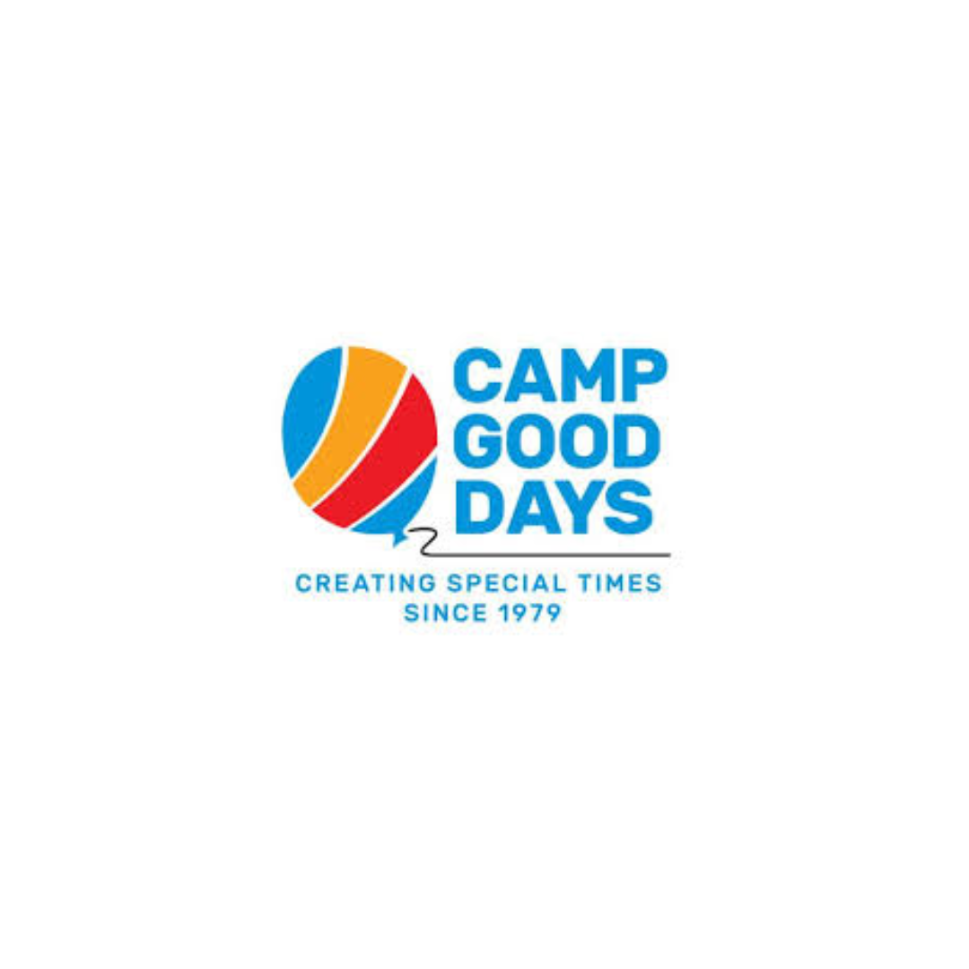 Camp Good Days logo featuring a colorful ball and the text 'Creating Special Times Since 1979'.