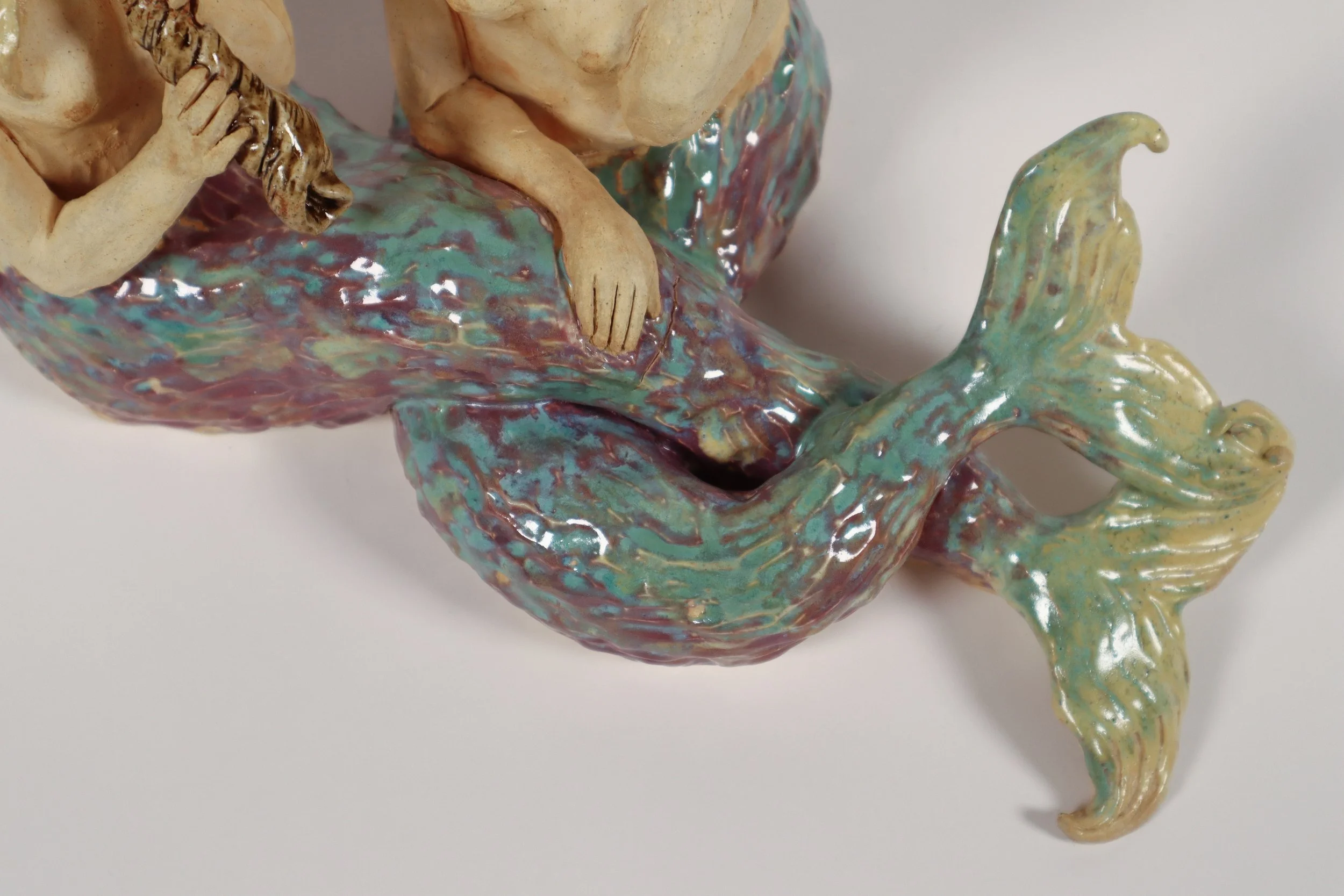 Glaze and oxide wash on stoneware, Fall 2025