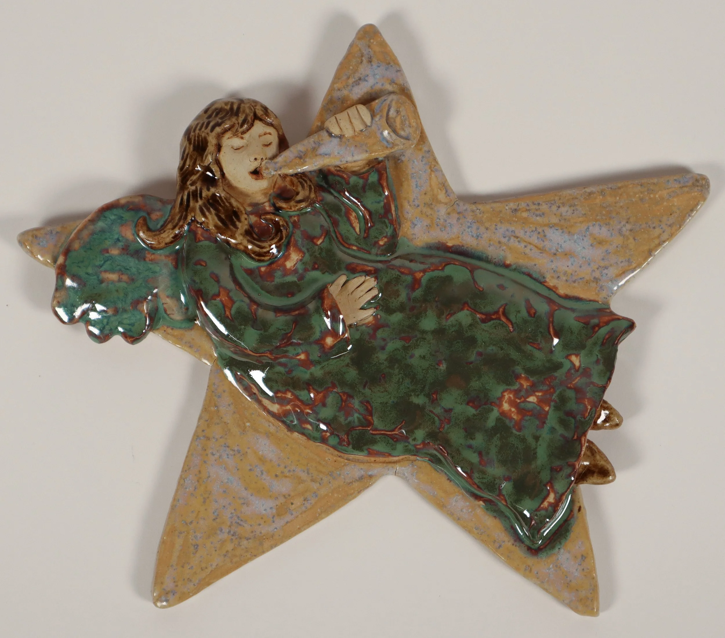 Glaze and oxide wash on stoneware, Fall 2025