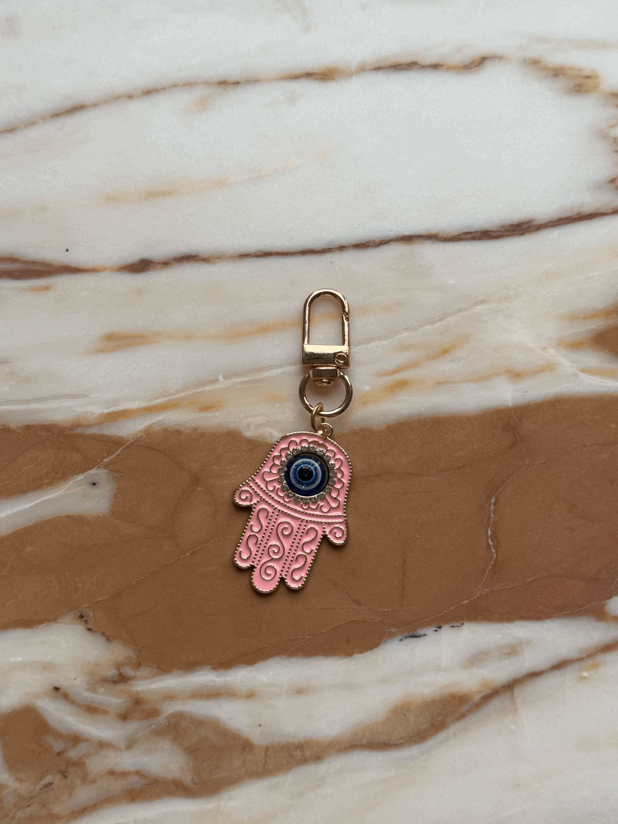 Eleni Khamsa Keychain