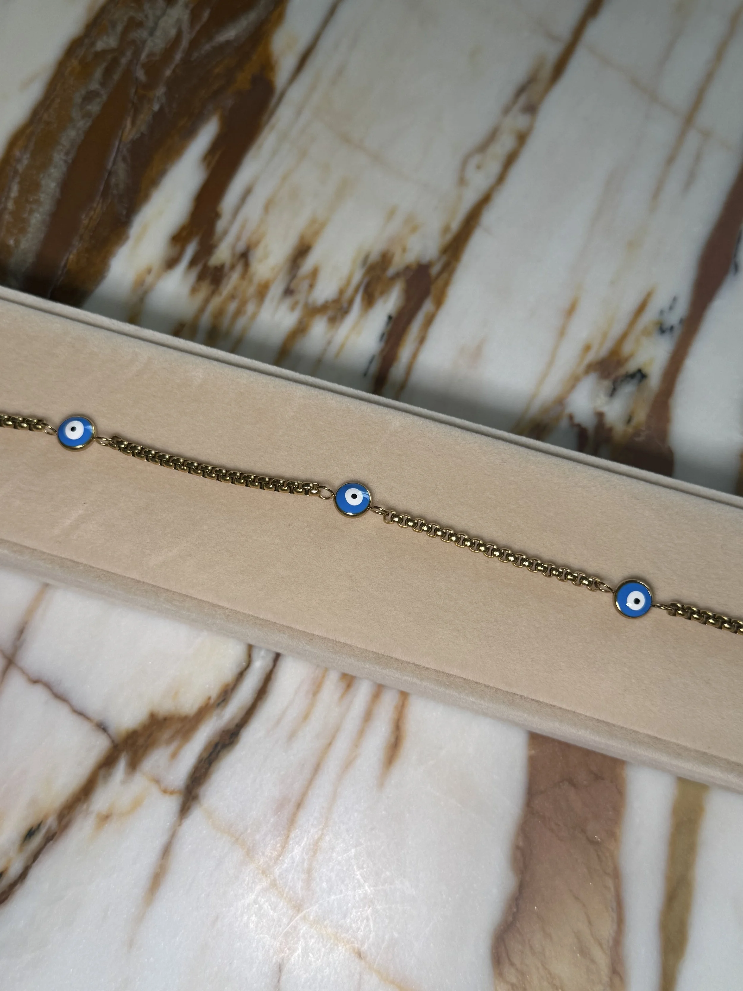 Soleil Evil Eye Ankle Bracelet