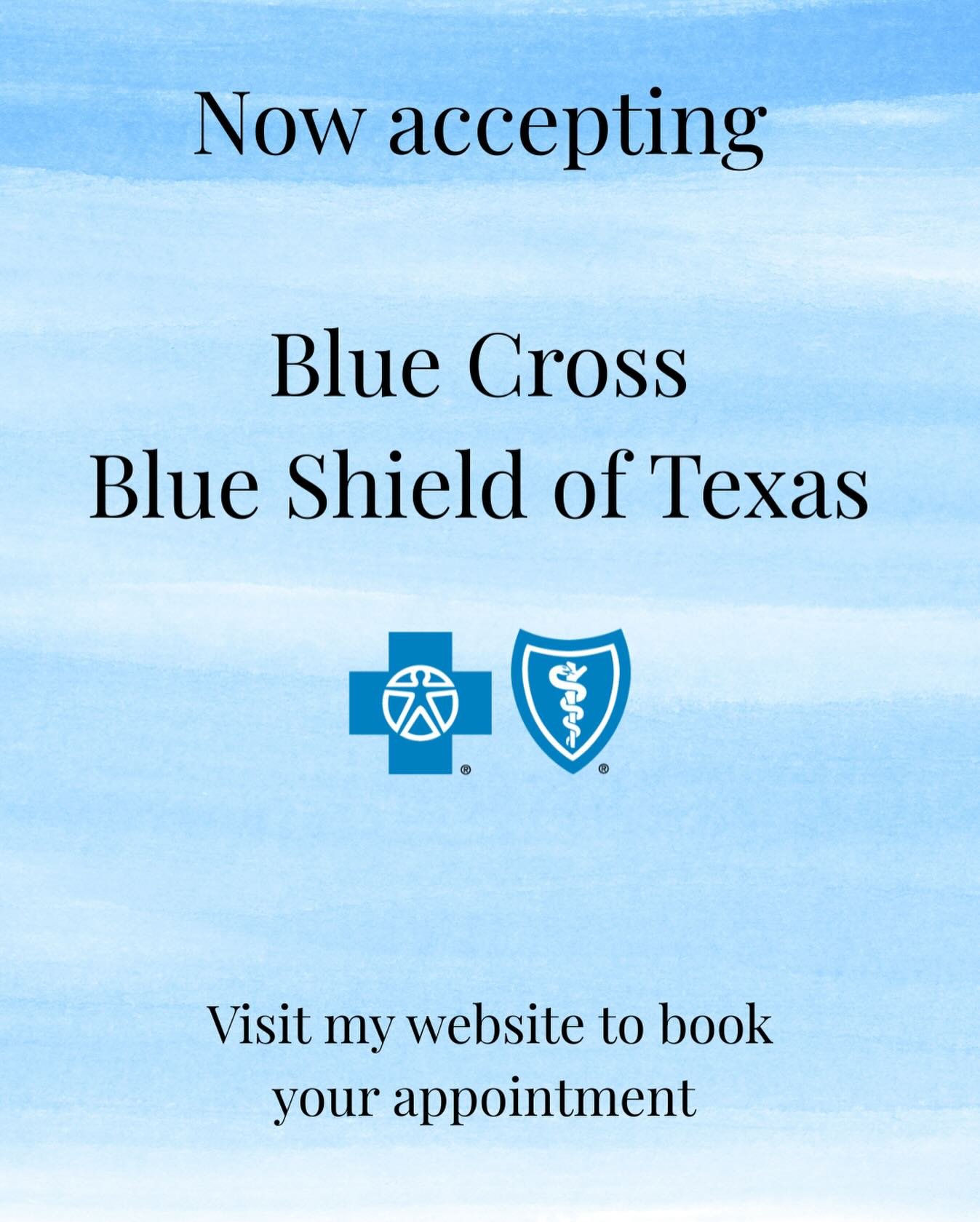 Exciting news!! I am now serving clients with BCBS TX insurance. Please contact me at 956-278-9789 or visit my website to book an appointment.